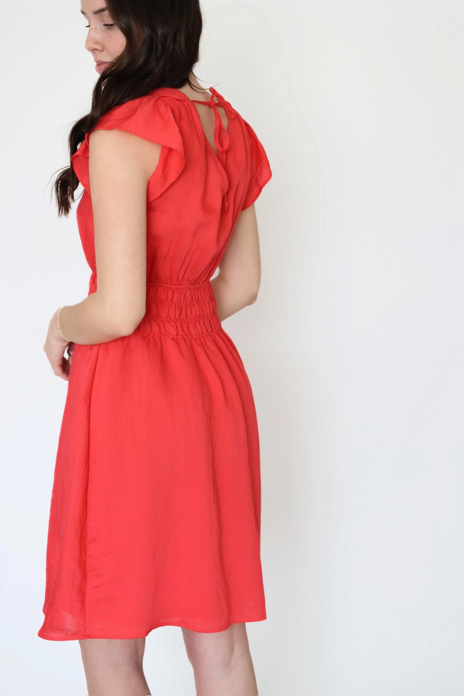 CushionedSupport Reese Flutter Sleeve Dress