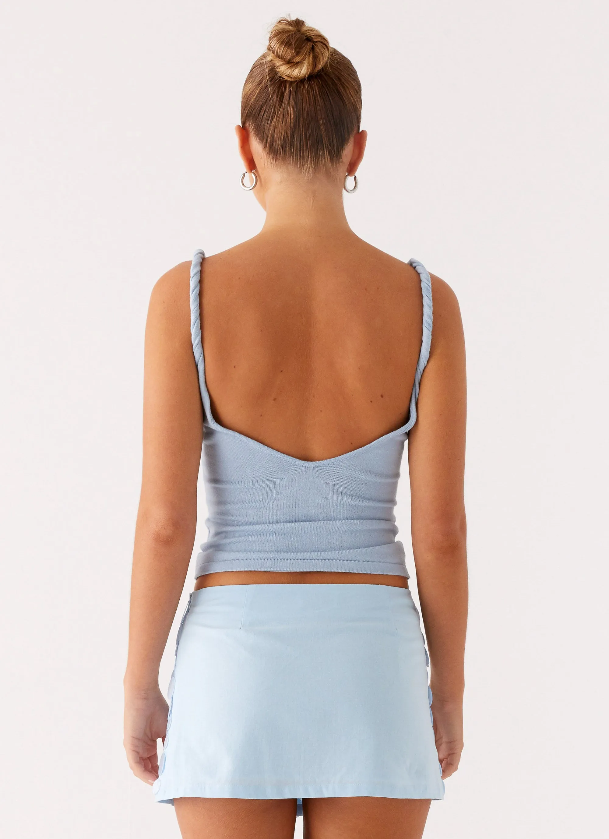 Machine washable Movie Star Mini Skirt - Blue