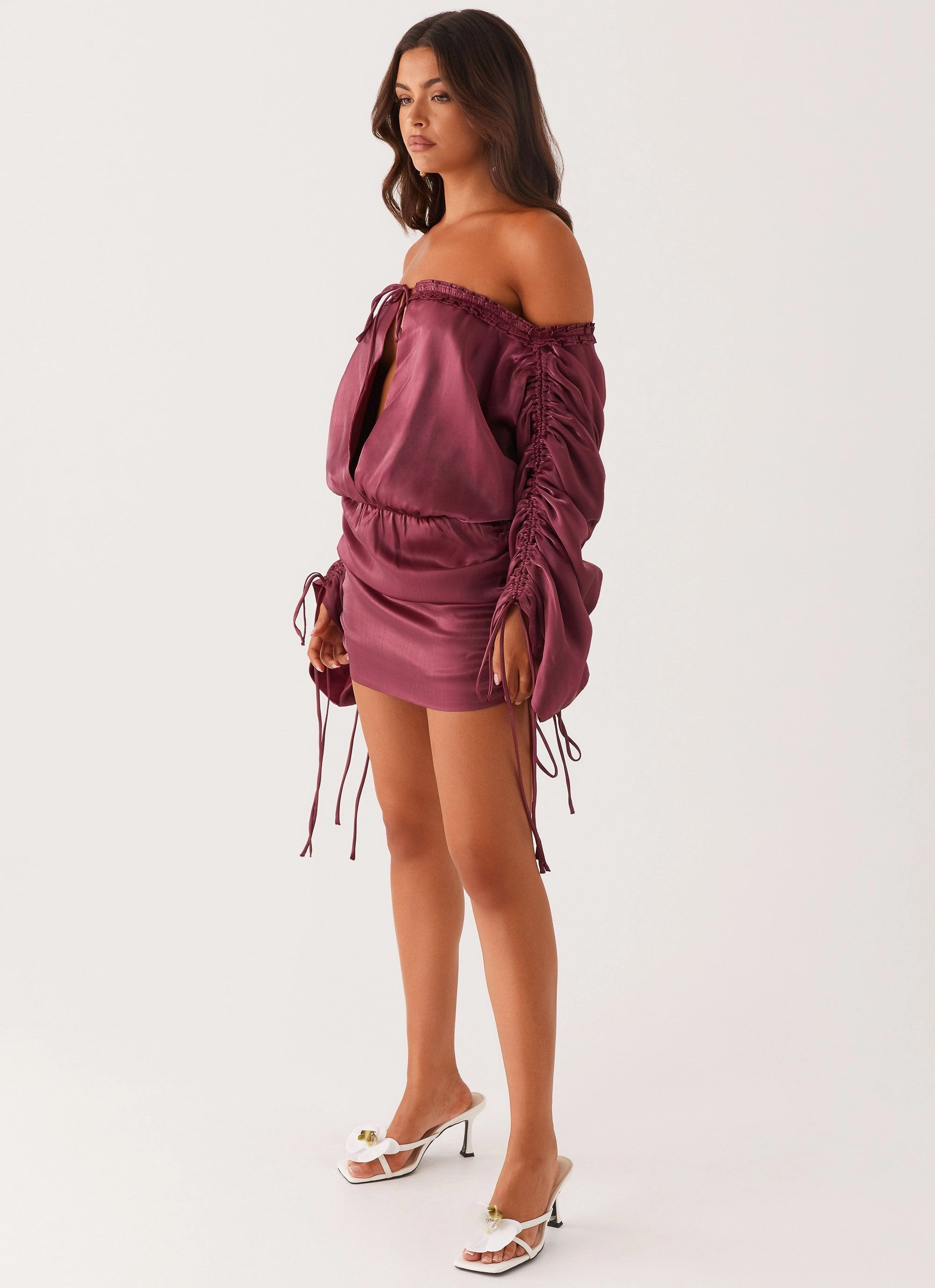 Reeve Mini Dress - Mulberry Clean Outline