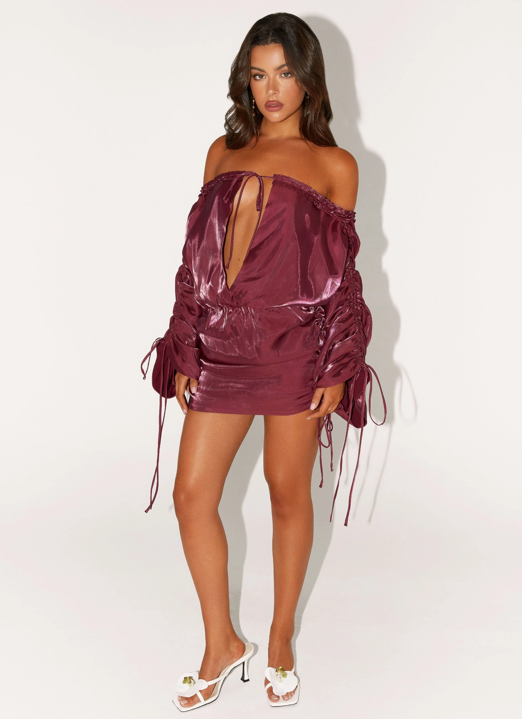 Reeve Mini Dress - Mulberry Smooth Layering