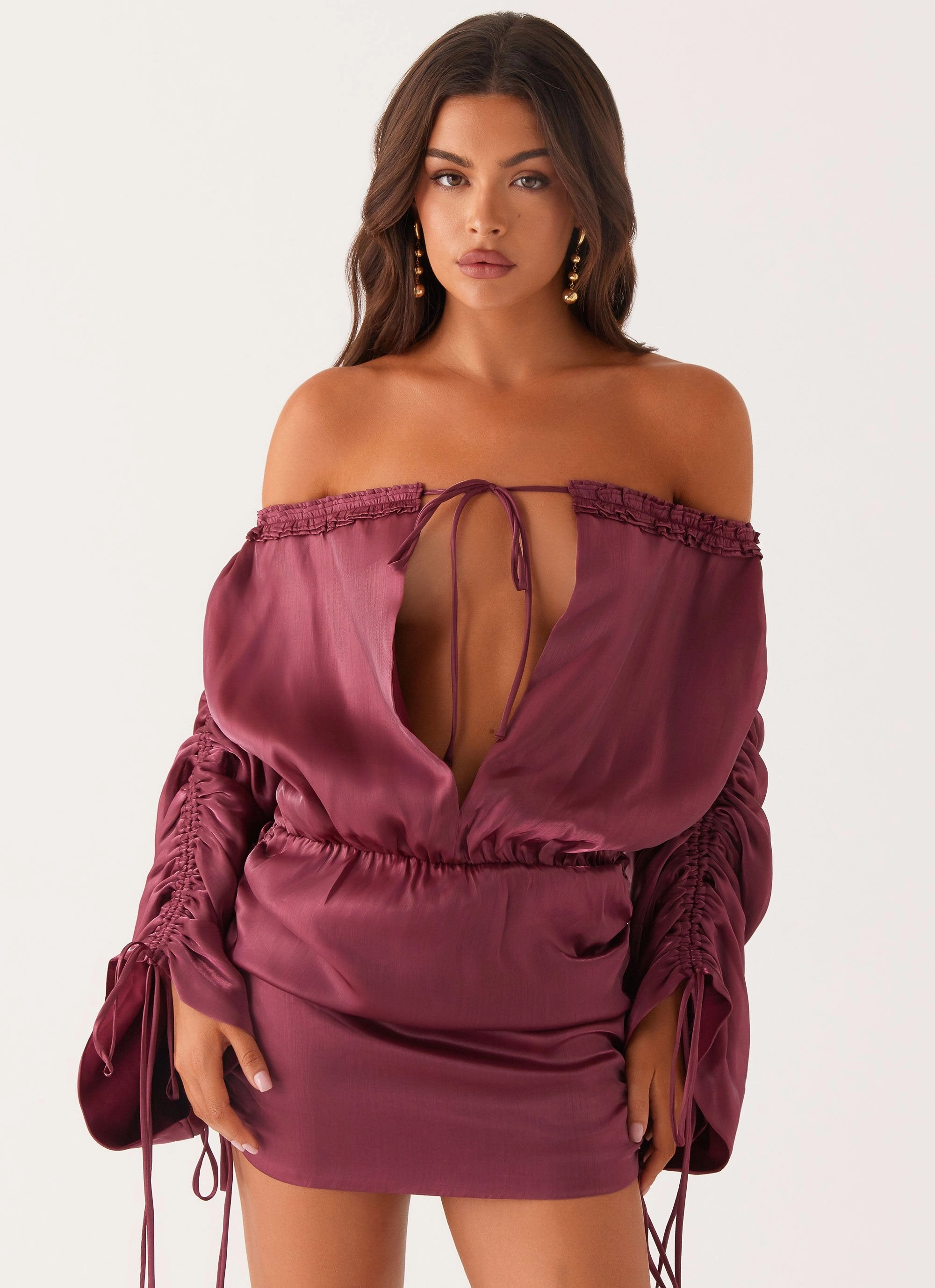 Reeve Mini Dress - Mulberry Clean Style Stylish Look