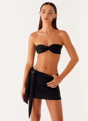 Refined Edge Ellie Swim Mini Skirt - Black Ellie Swim Mini Skirt - Black Bold Finish