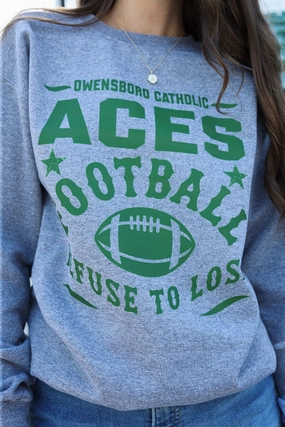 Refuse to Lose- Aces Flatlock Seam Design