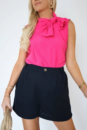 Reinforced Heel Guard Violet Bow Blouse (FINAL SALE) Rubberized grip Breathable Underarm Gussets Violet Bow Blouse (FINAL SALE)