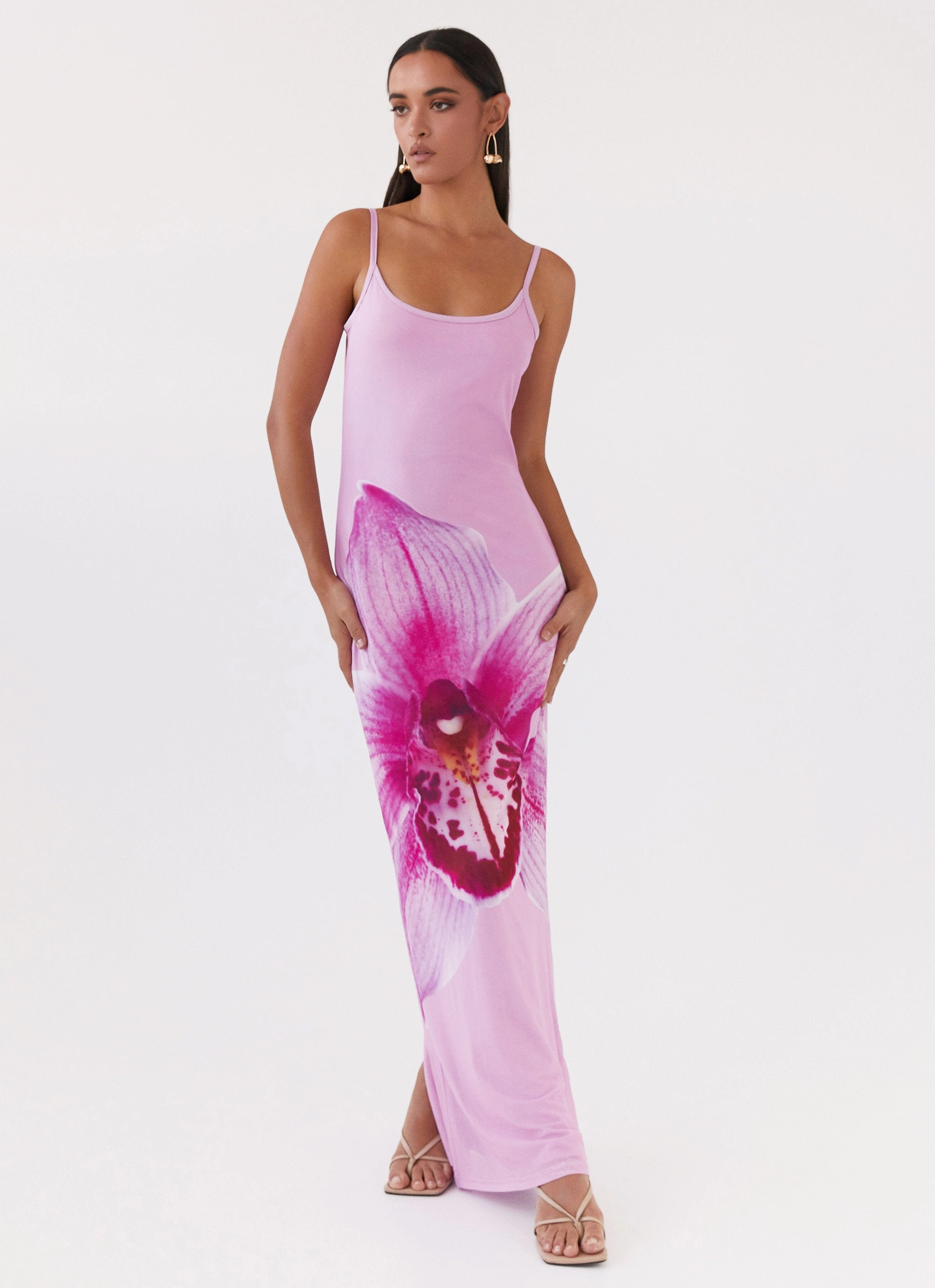 Bad News Mesh Maxi Dress - Pink Magnolia Semi Casual Essential Layer