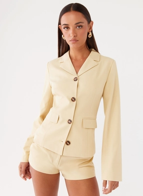 Reinforced Seams Mercury Fitted Jacket - Butter Friction Reducing Lining Mercury Fitted Jacket - Butter