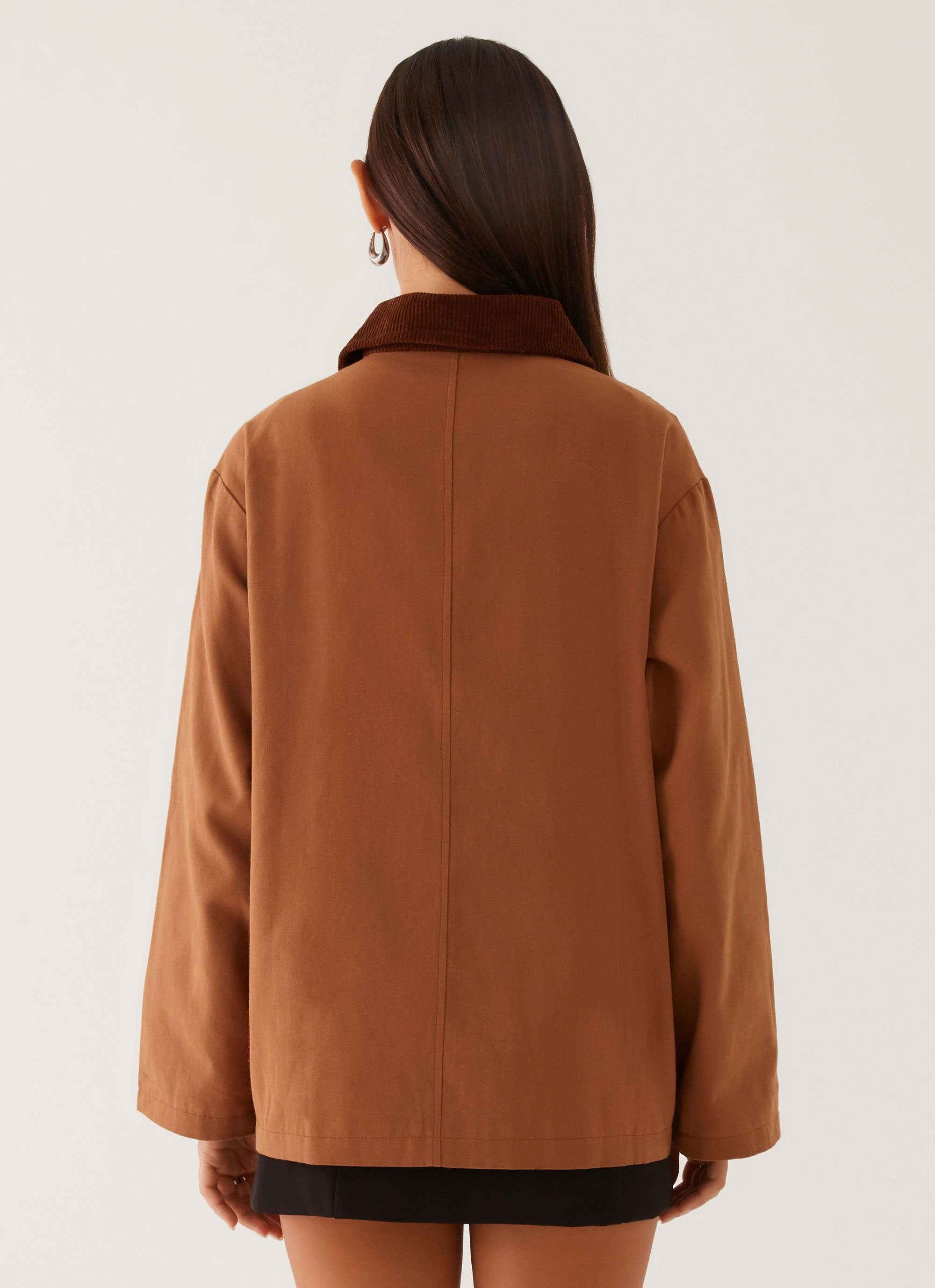 Sonoma Barn Jacket - Tan TearResistantFabric Seamless Knit Cuffs