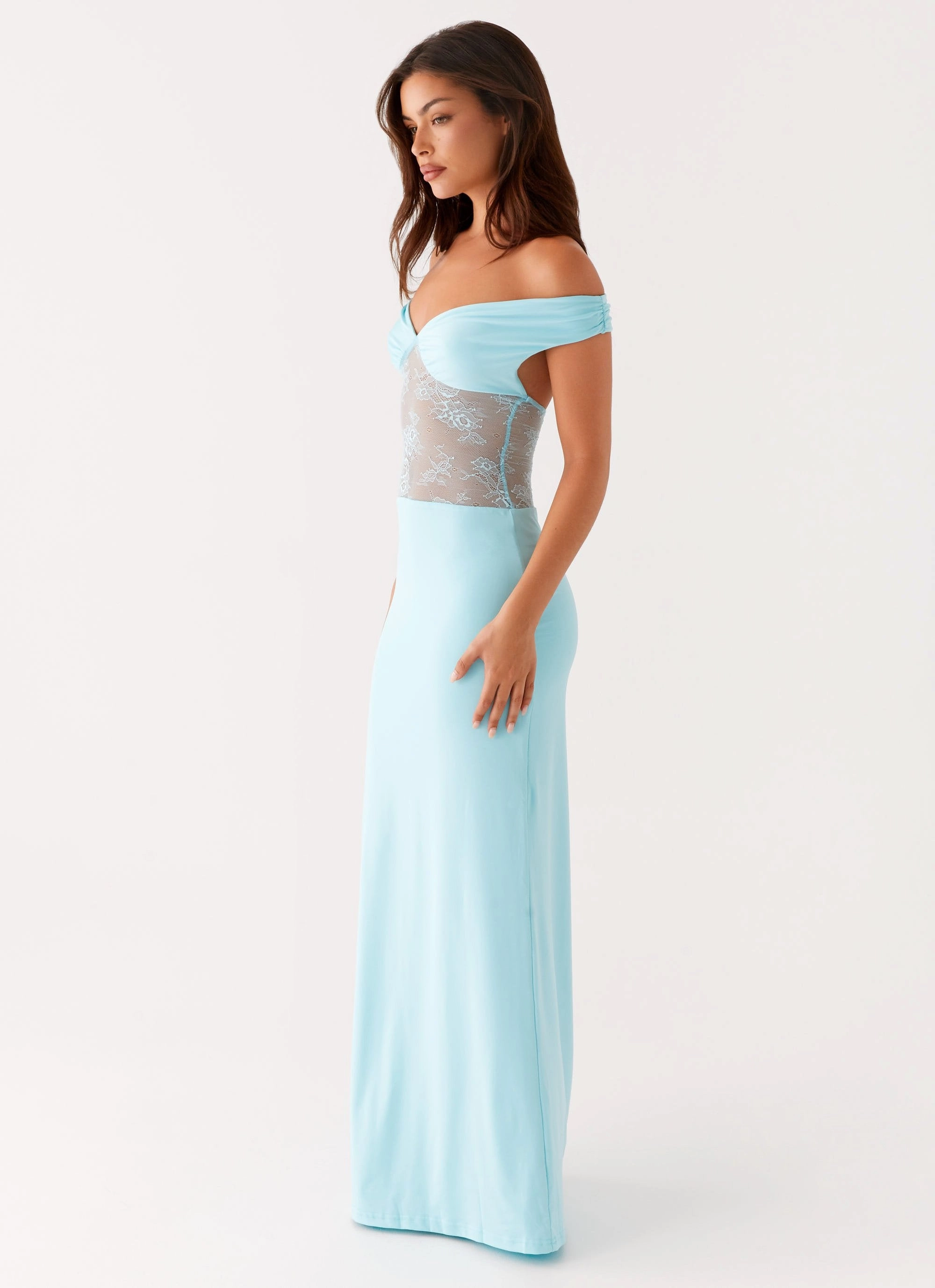 Infatuation Lace Maxi Dress - Turquoise SeamlessConstruction