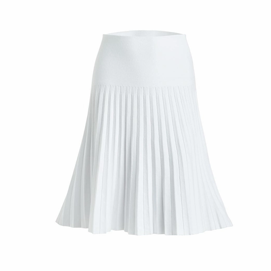 Breath Flex MM SUMMER PLEATED SKIRT- PURE WHITE.