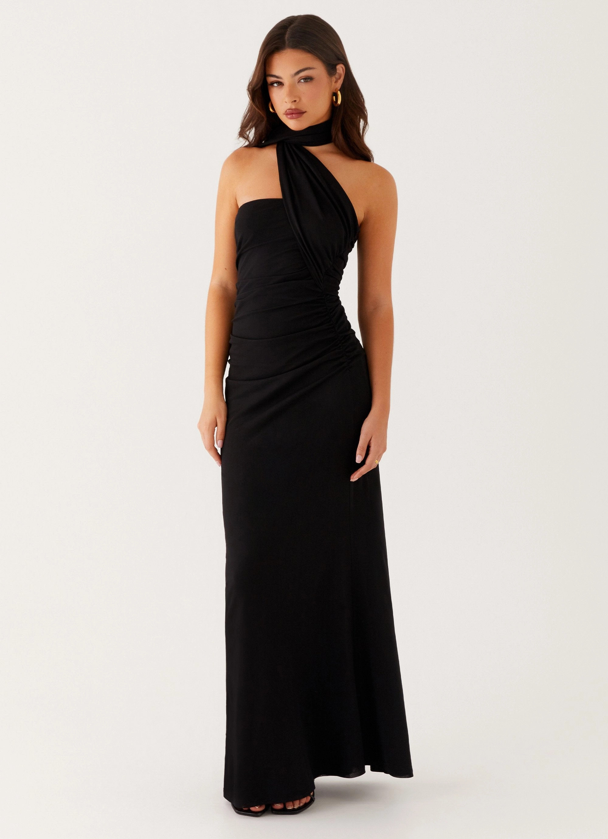 Elegance Glow Songbird Maxi Dress - Black