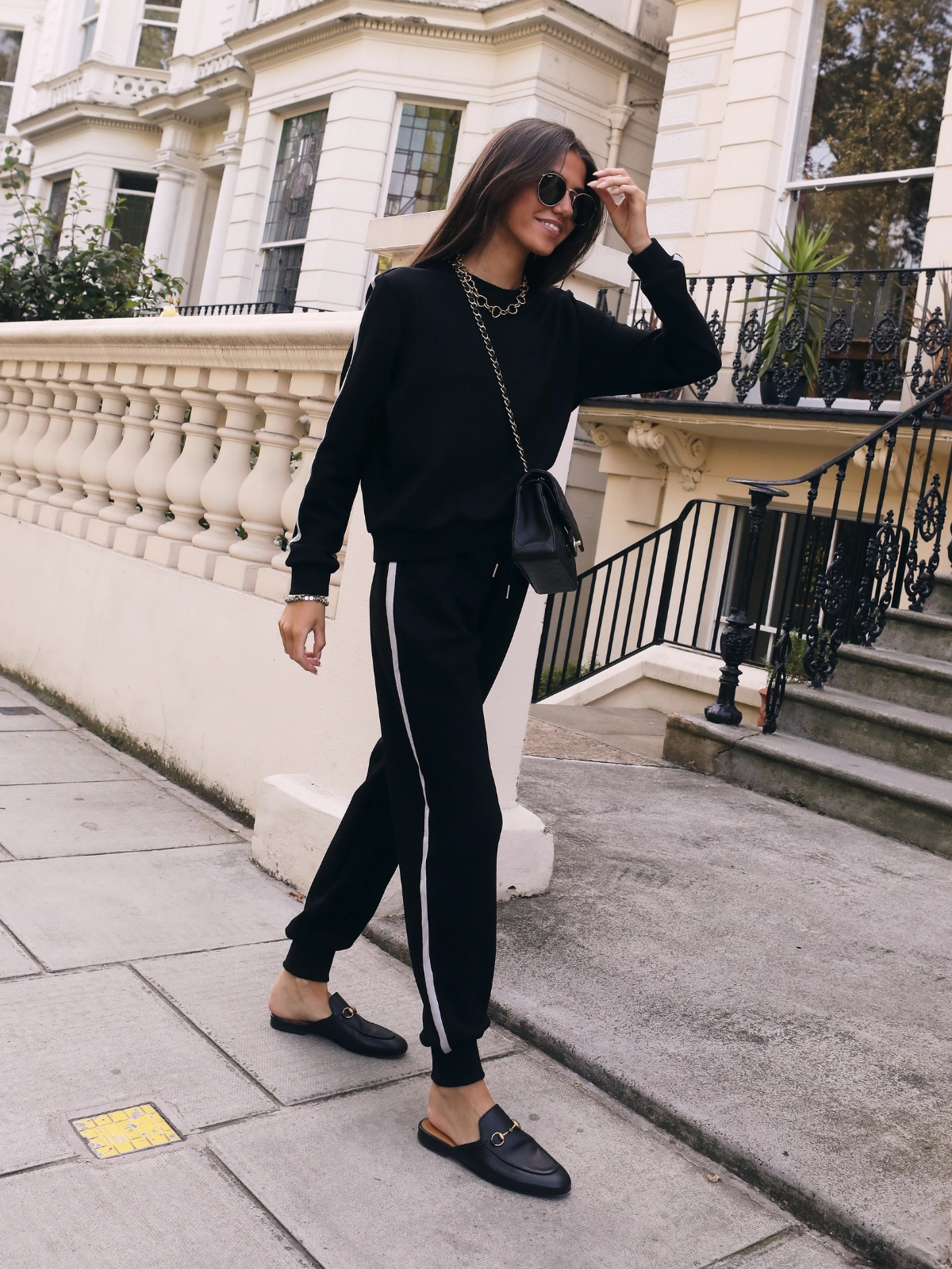 Remi Black Stripe Sweater Breathable Material