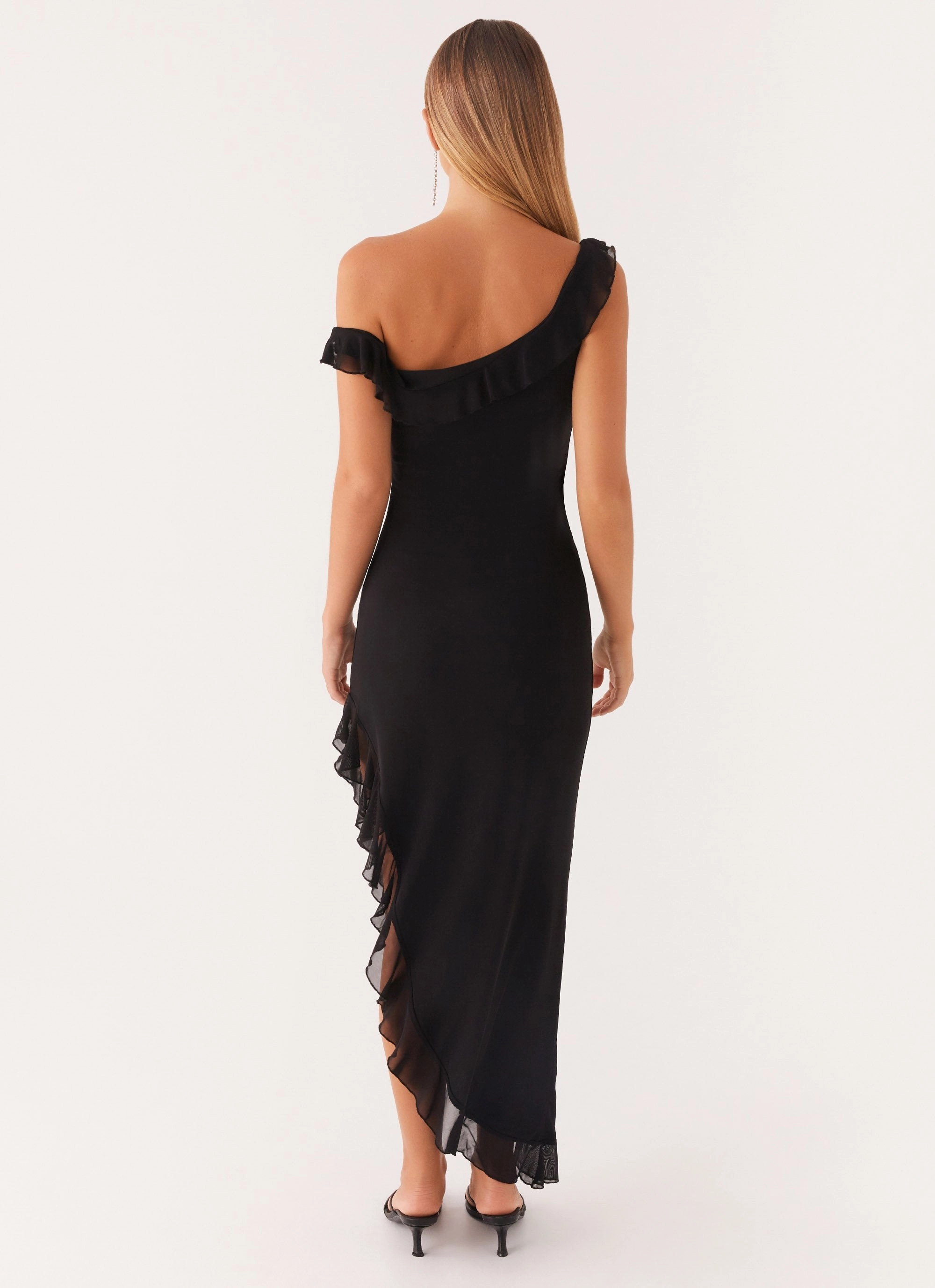 Subtle Glam Night wear Impossible Cut Out Midi Dress - Black