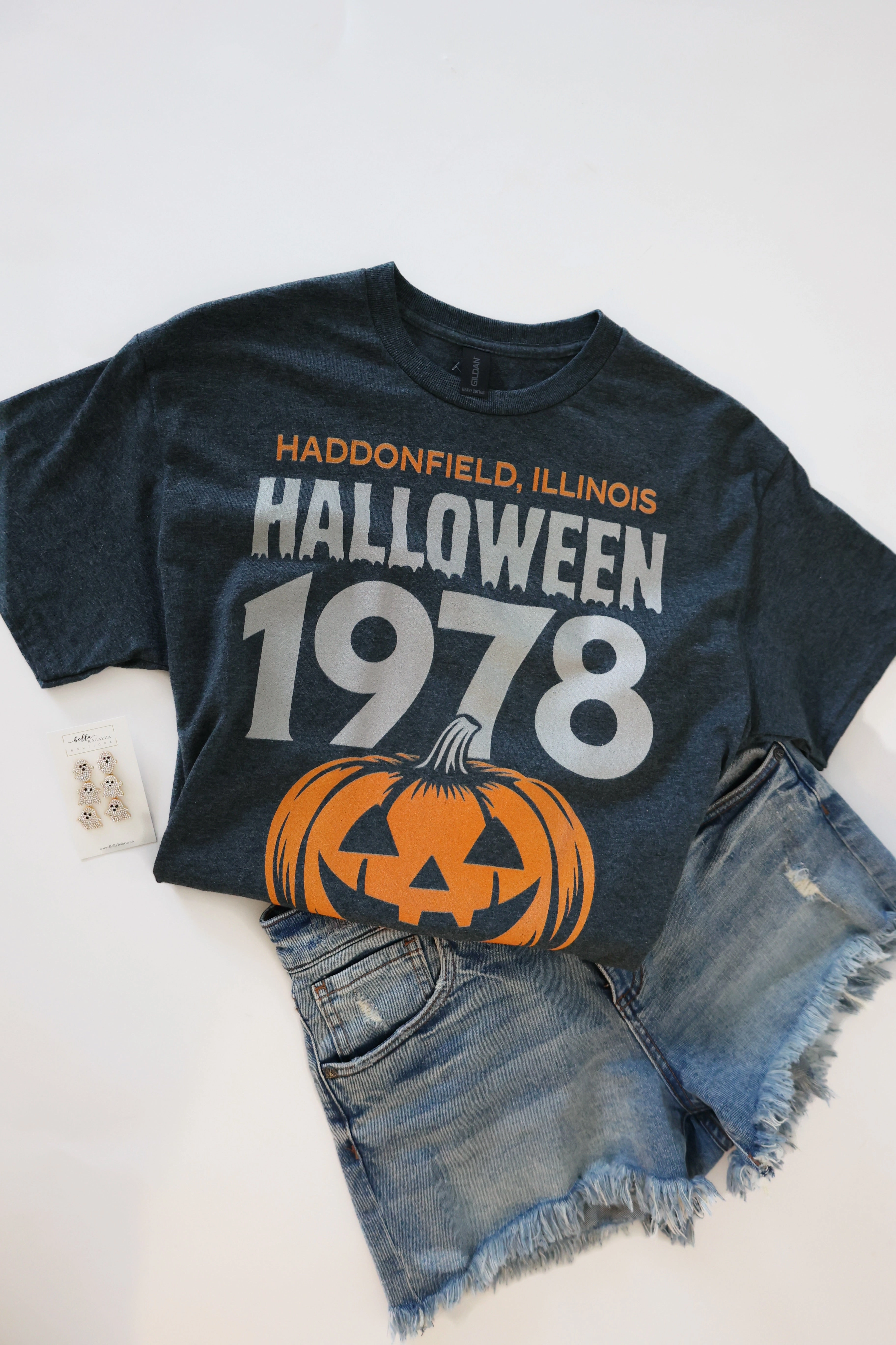 Comfortable Fabric Retro 1978 Halloween Tee