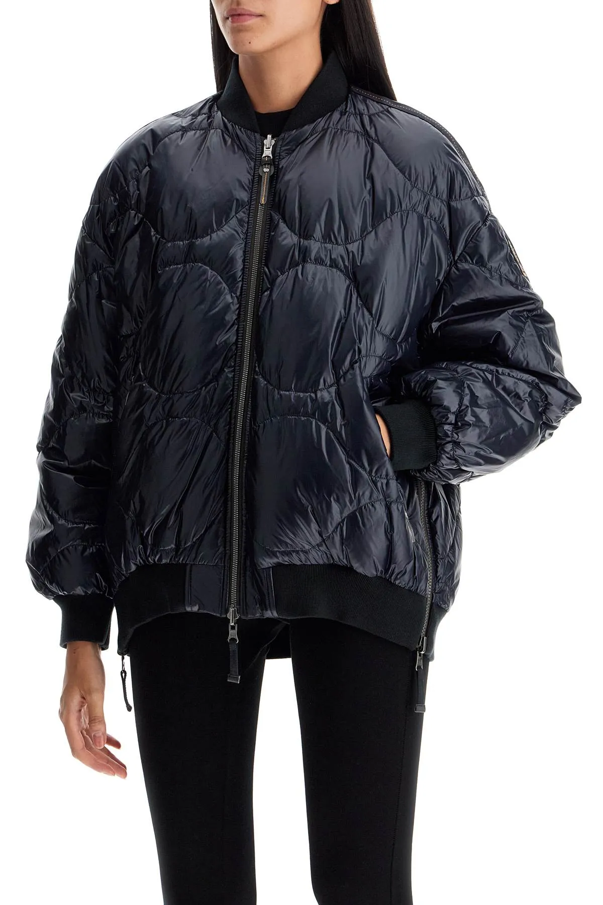reversible feather bomber jacket PWJKIN32 PENCIL