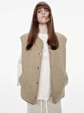 Reversible Sleeveless Down Jacket