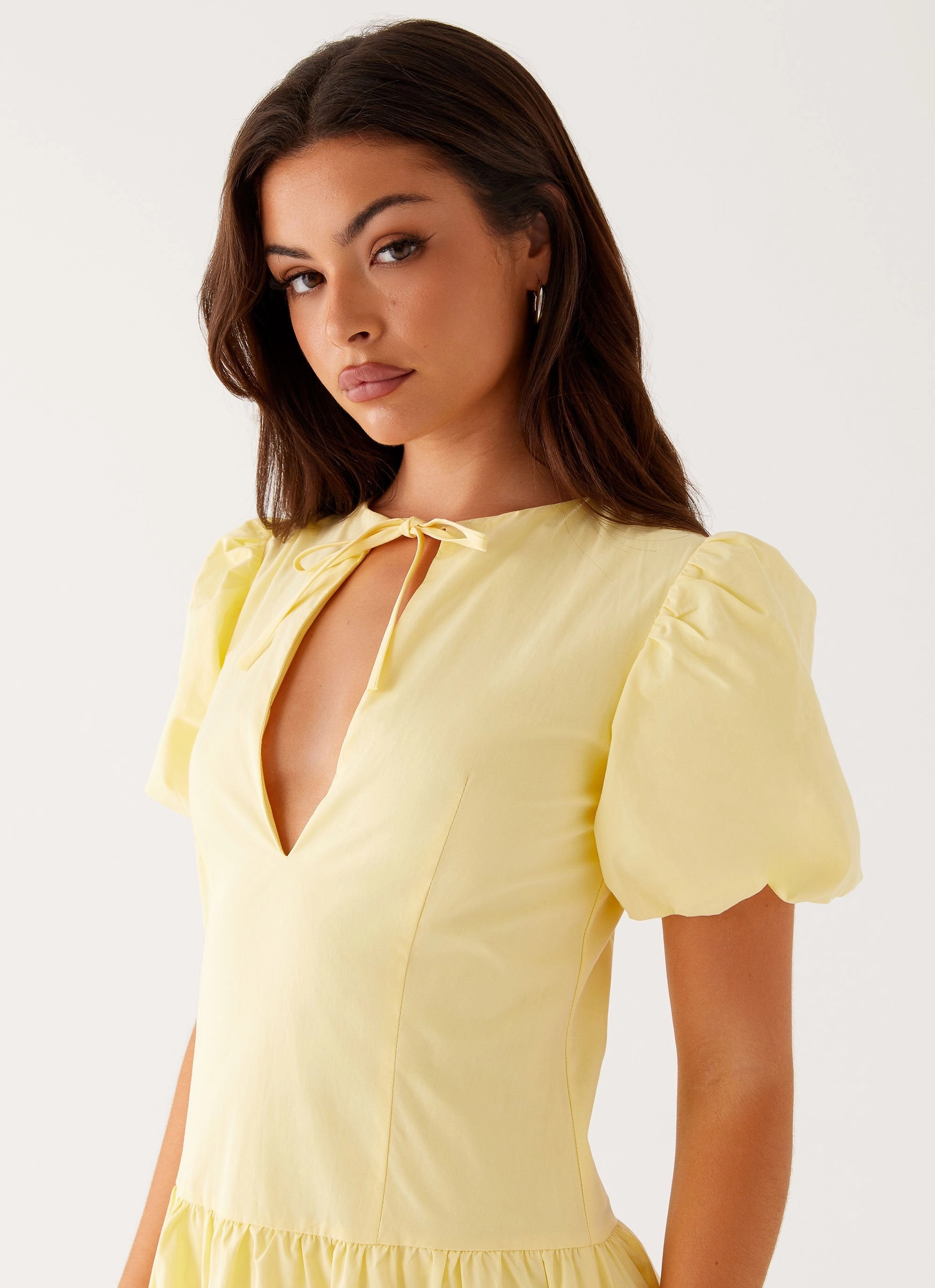 Sophisticated and Relaxed Reyna Midi Dress - Yellow