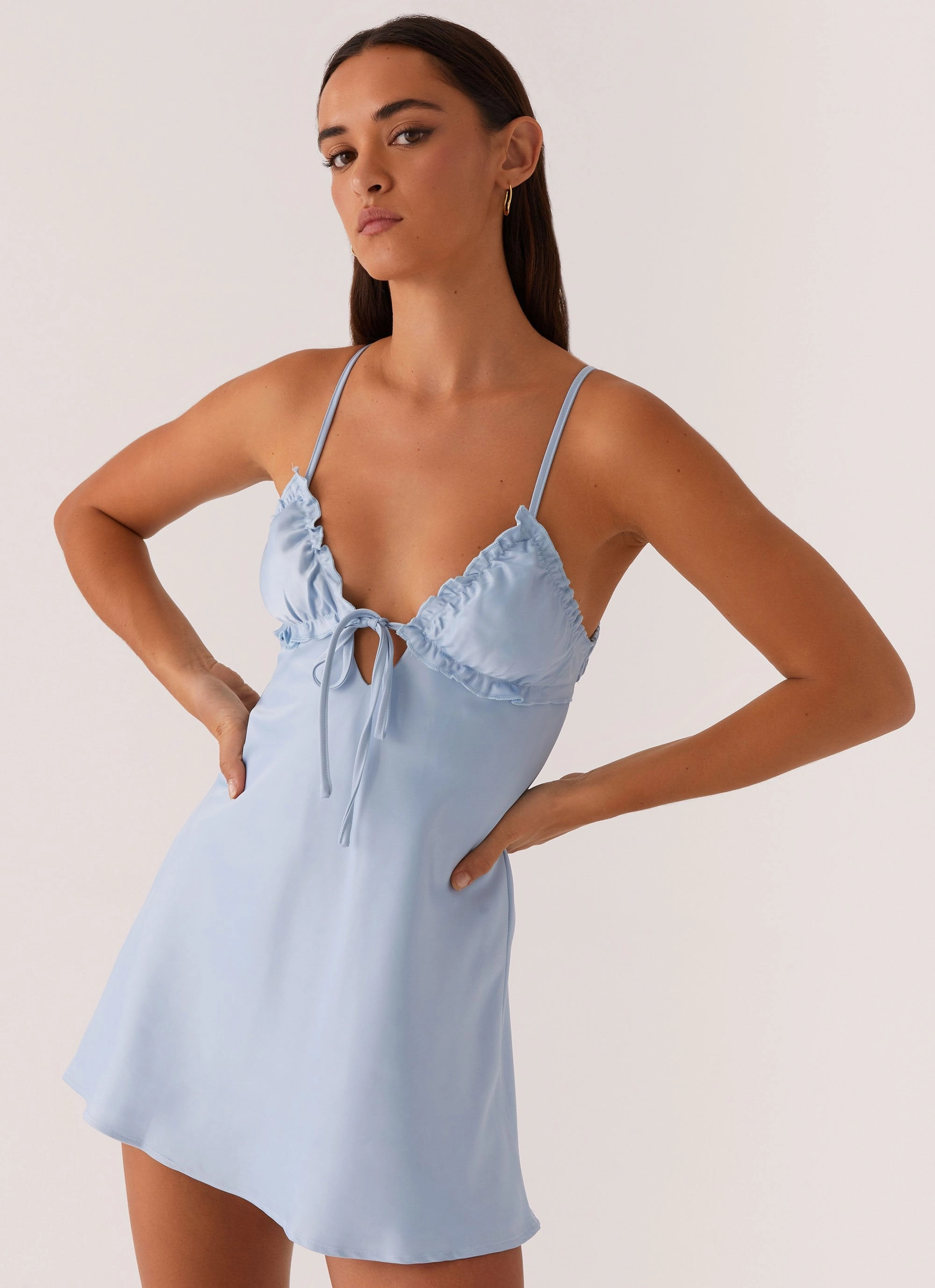 Evening Vibe Richie Mini Dress - Blue
