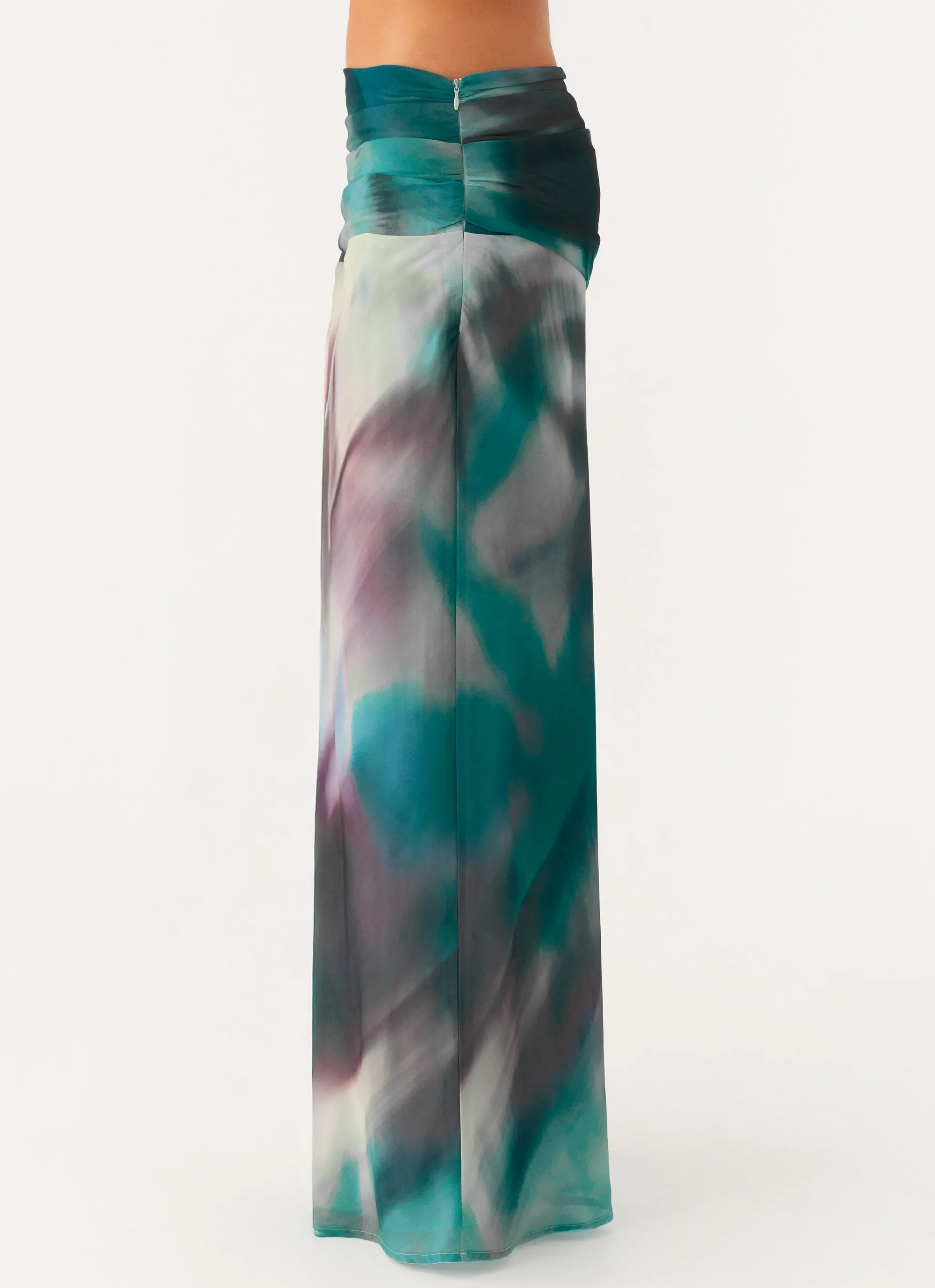 Rimi Maxi Skirt - Sea Splash Hand Painted
