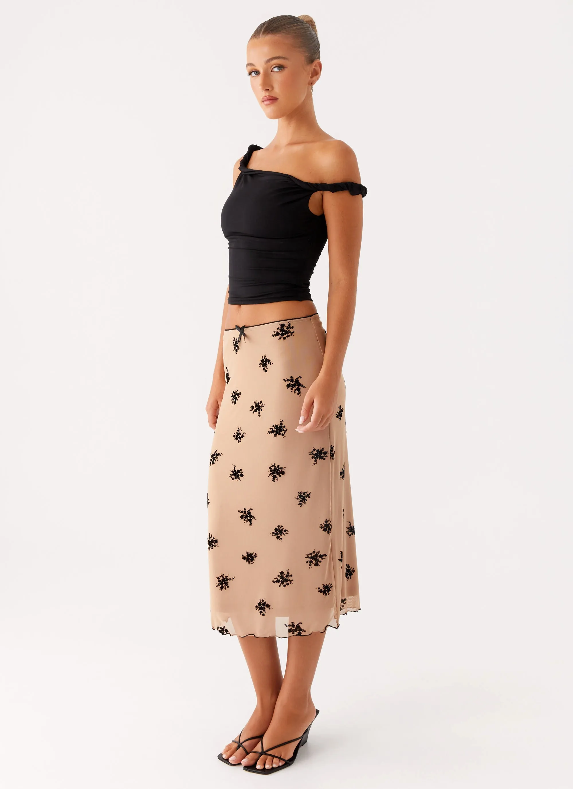 Rocca Midi Skirt - Nude Fashion Style Comfortable Feel