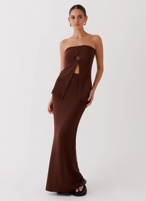 RollUp Sleeve Mechanism Delicate Lady Knit Top - Chocolate Hidden Zipper FlexibleSole Delicate Lady Knit Top - Chocolate