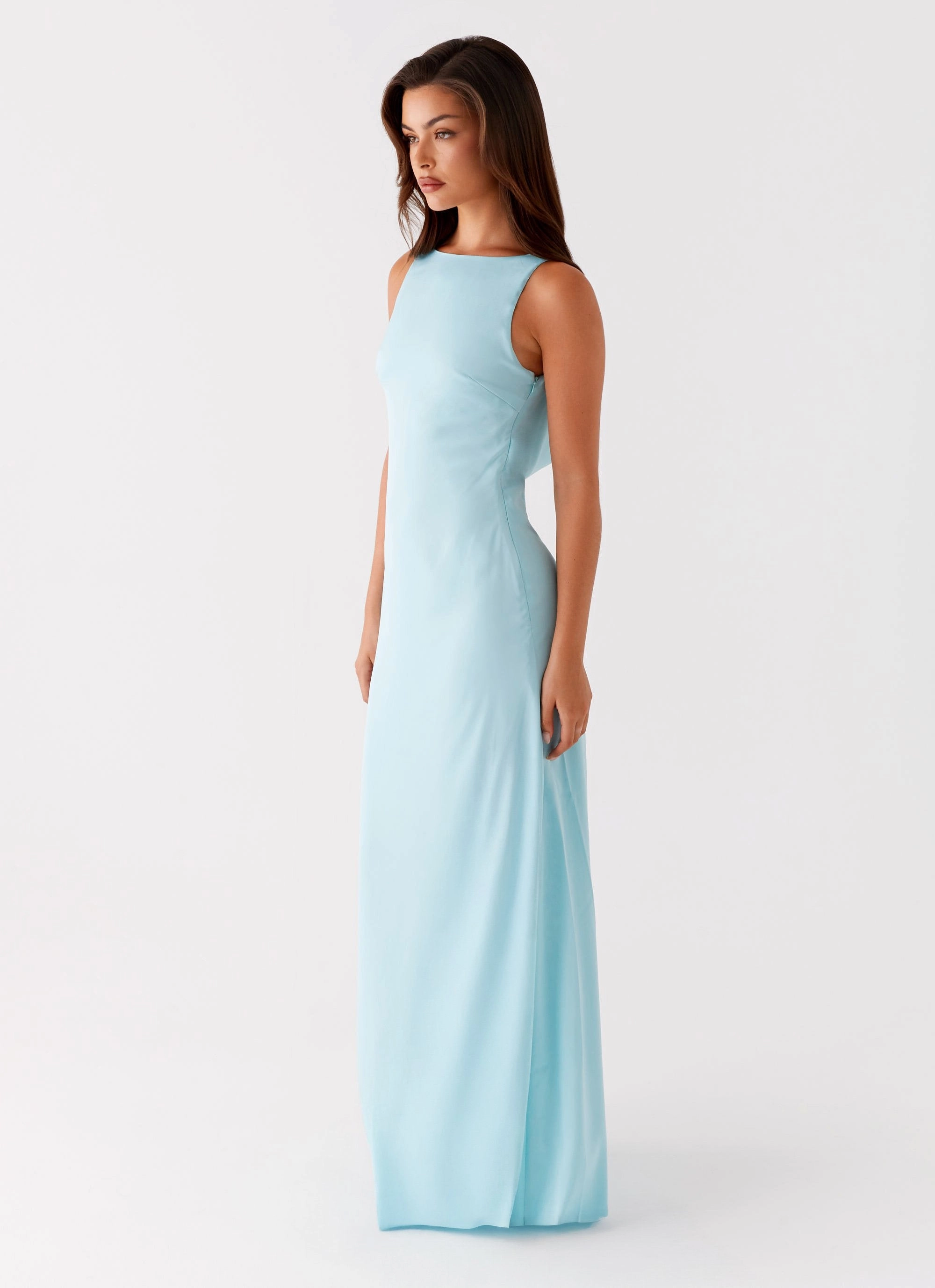 Breathable Feel Casual Chic Wear Ronnie Maxi Dress - Blue