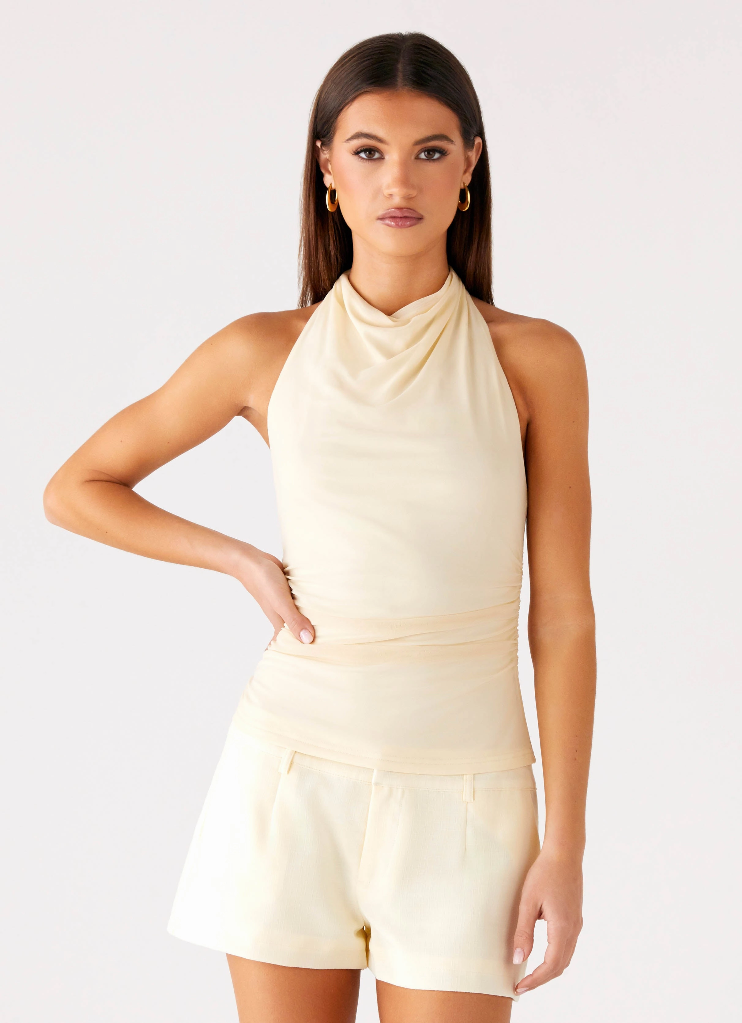 Rosana Halter Top - Butter Everyday apparel Snow Ready Outfit