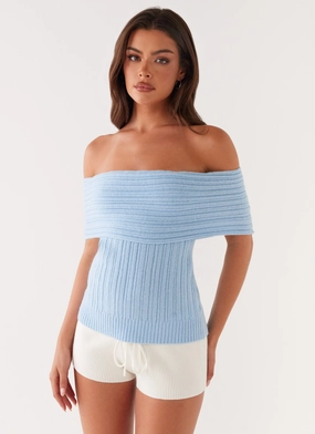 Rosen Knit Top - Blue QuickRelease Fastening Breathable fabric TailoredCut Rosen Knit Top - Blue