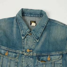 RRL 'Leeland' Denim Trucker Jacket - Heavy Wash RRL 'Leeland' Denim Trucker Jacket - Heavy Wash