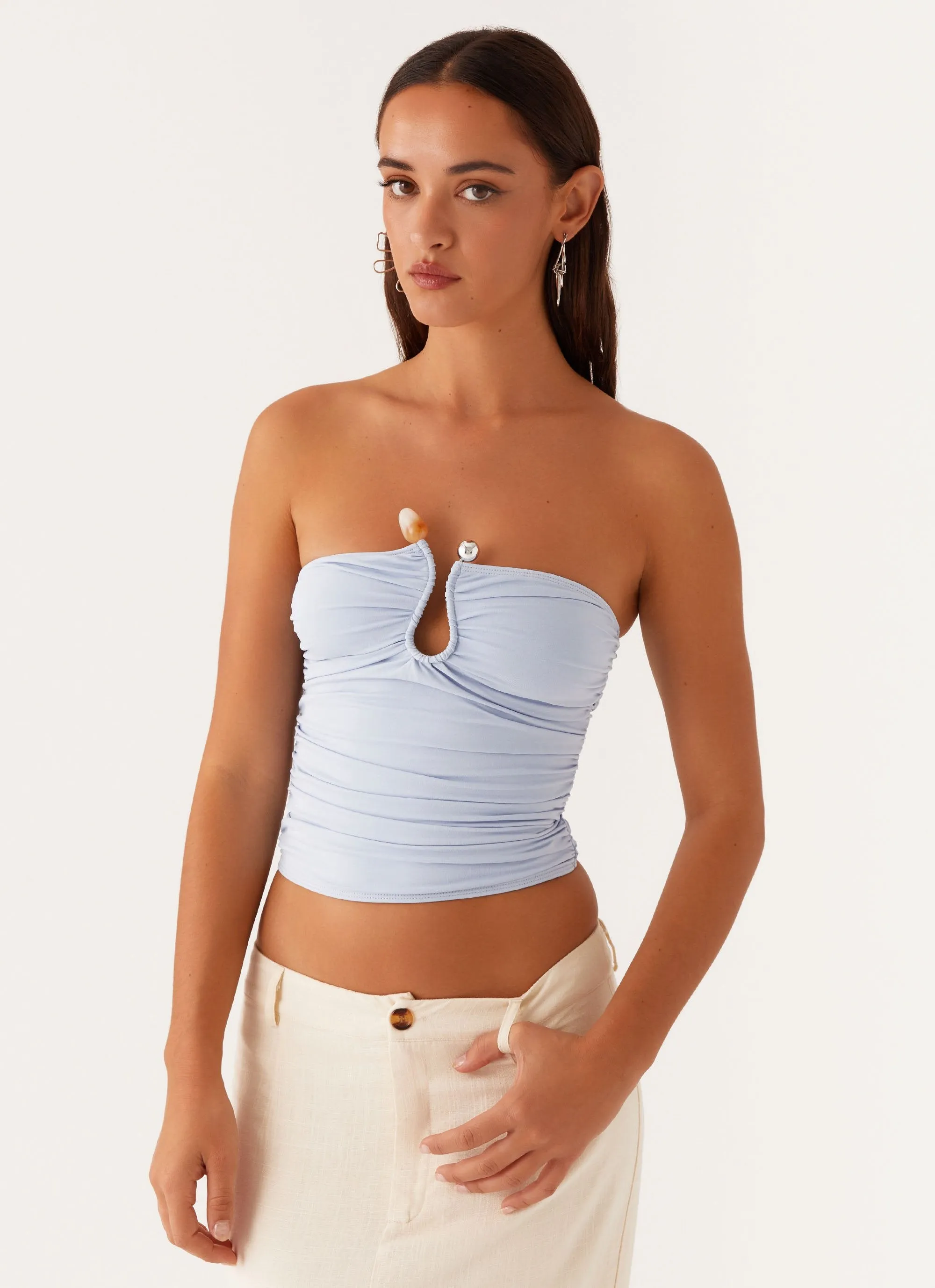 Rudy Tube Top - Blue Hot Weather ChafeFreeEdging