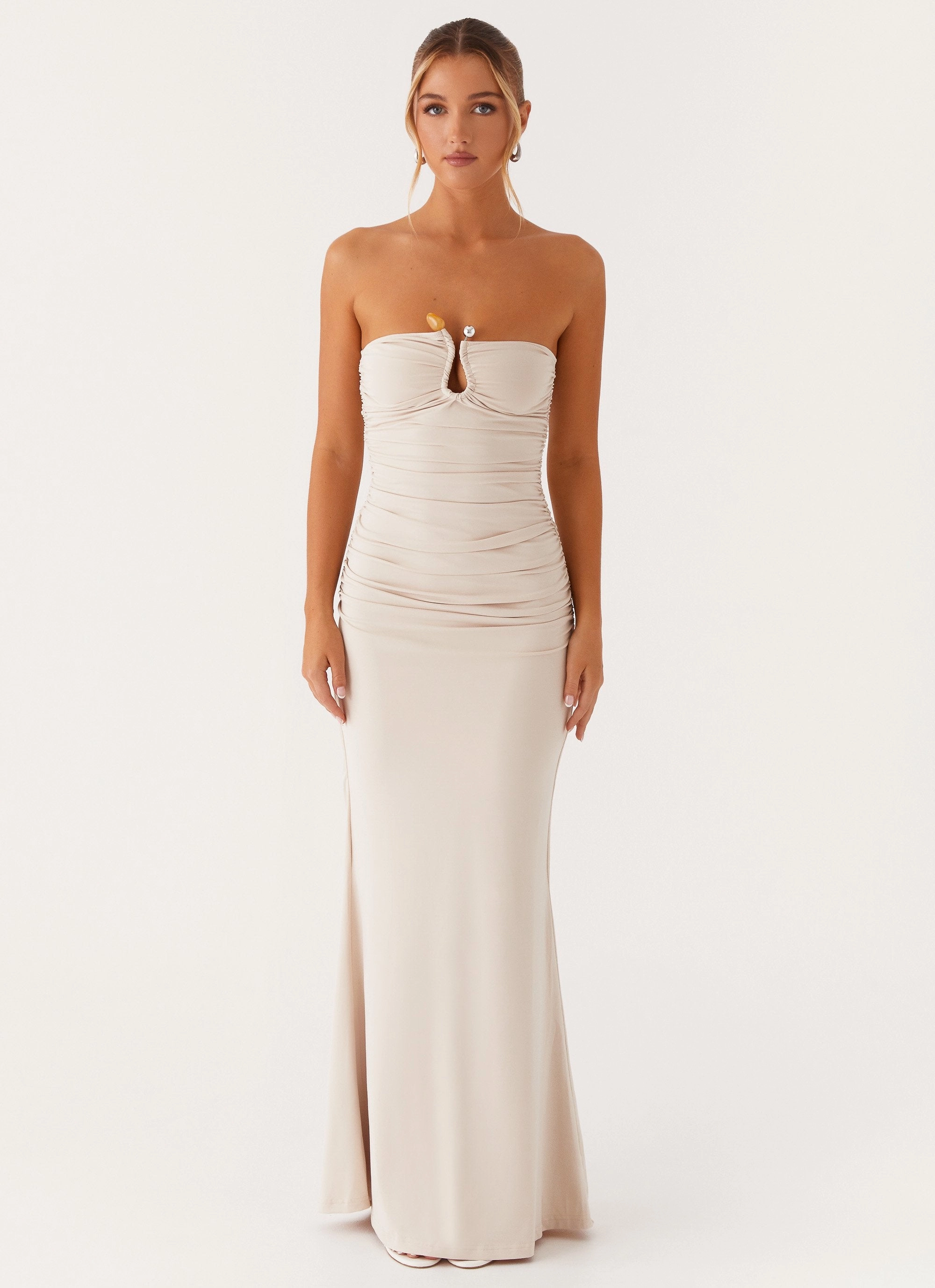 Rudy Maxi Dress - Ivory Water-resistant