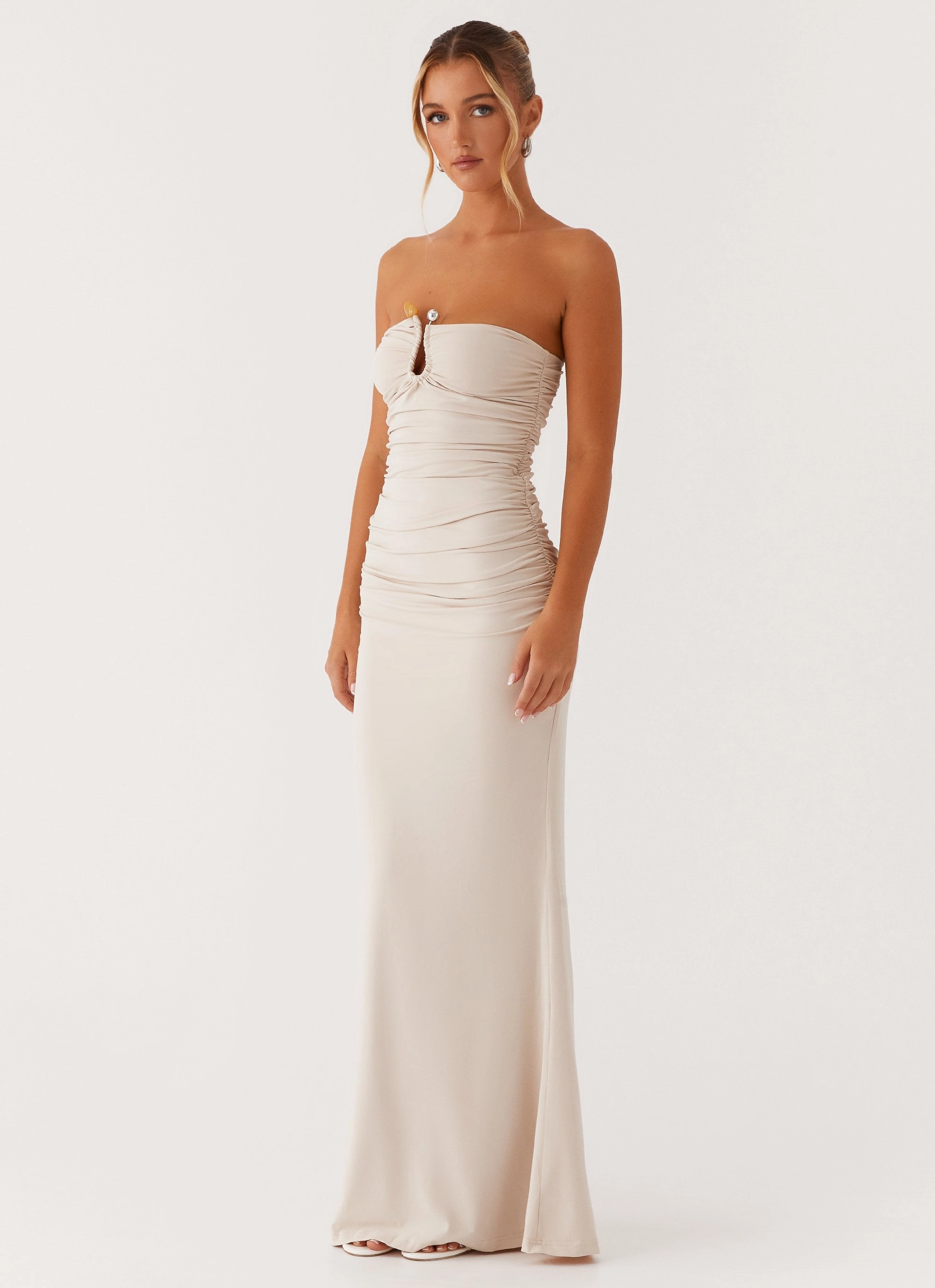 Rudy Maxi Dress - Ivory Bold-Color