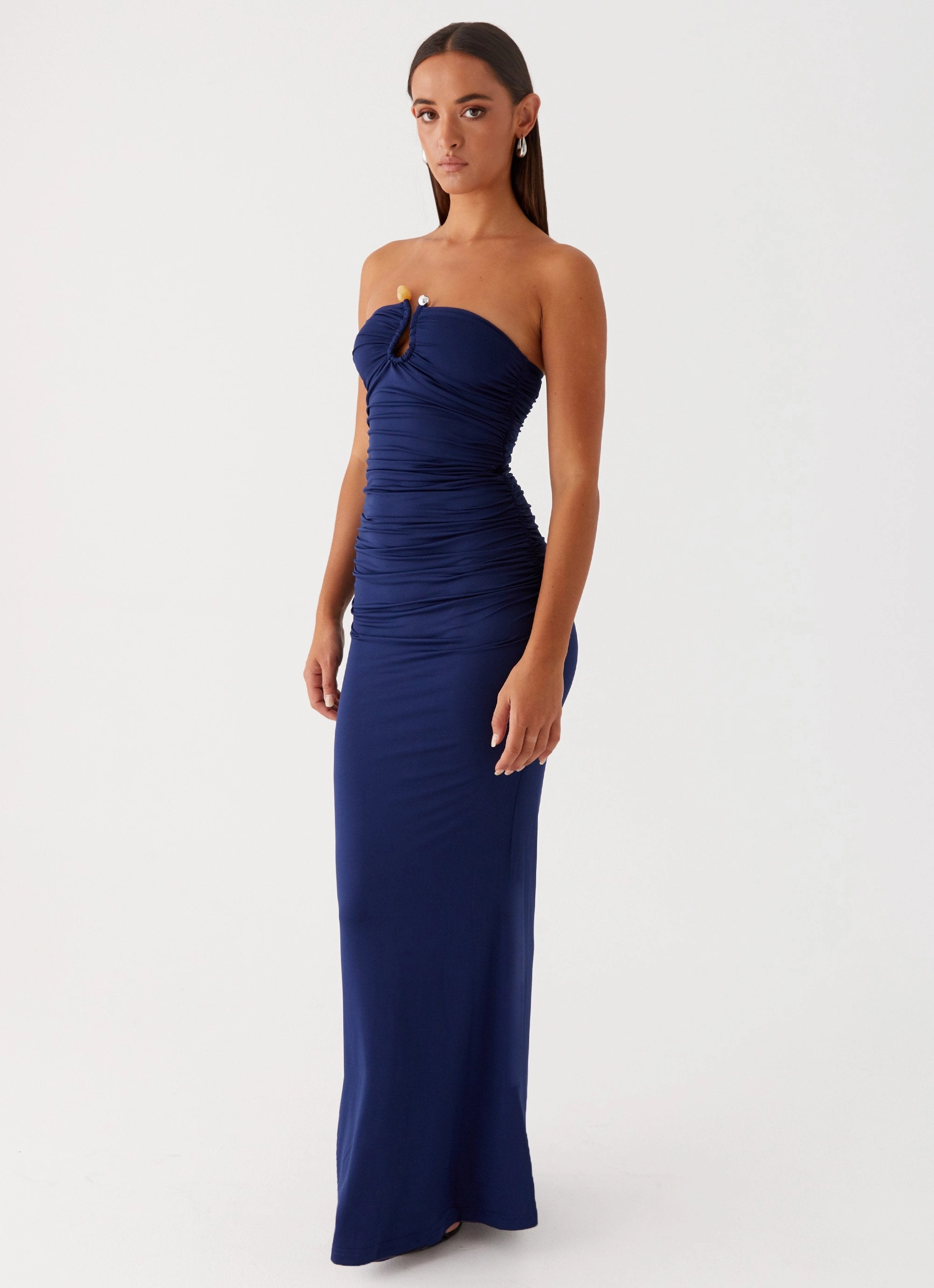 Rudy Maxi Dress - Navy Effortless Vibe Elegant holiday wear