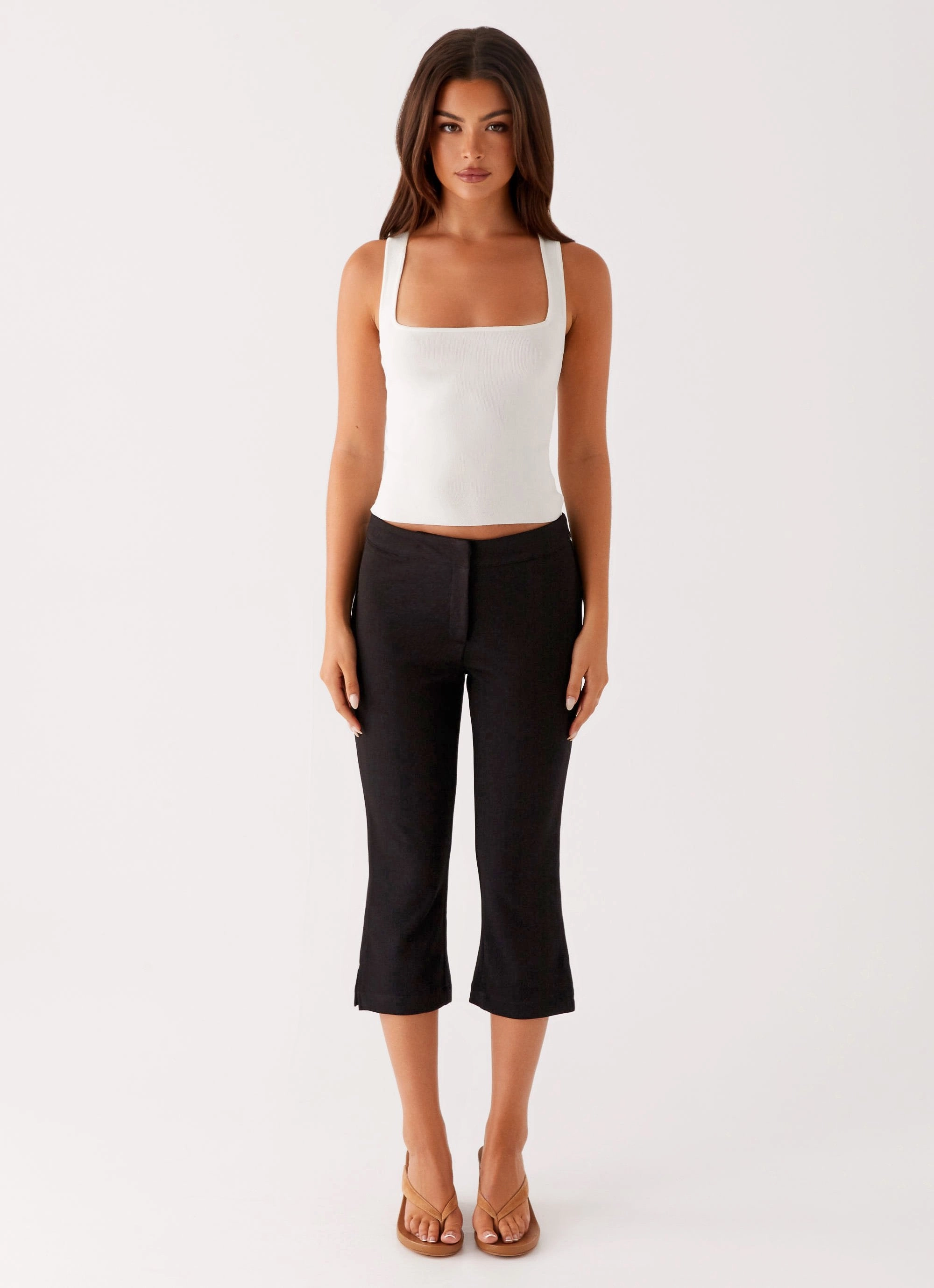 Rue Capri Pants - Black No Fuss Fit