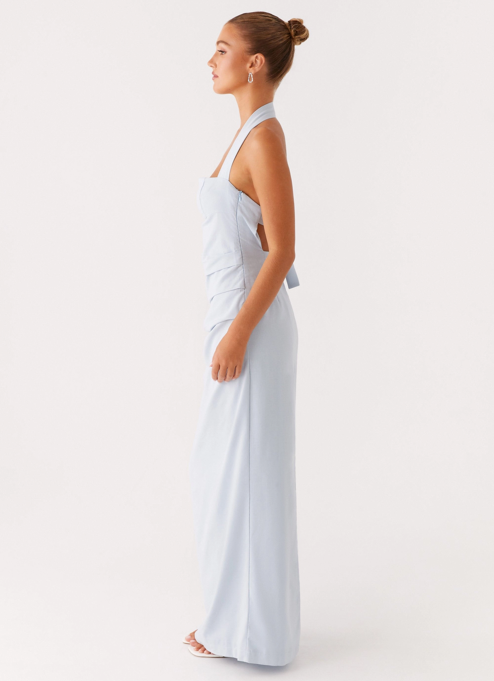 Pure Elegance Rumour Has it Maxi Dress - Blue