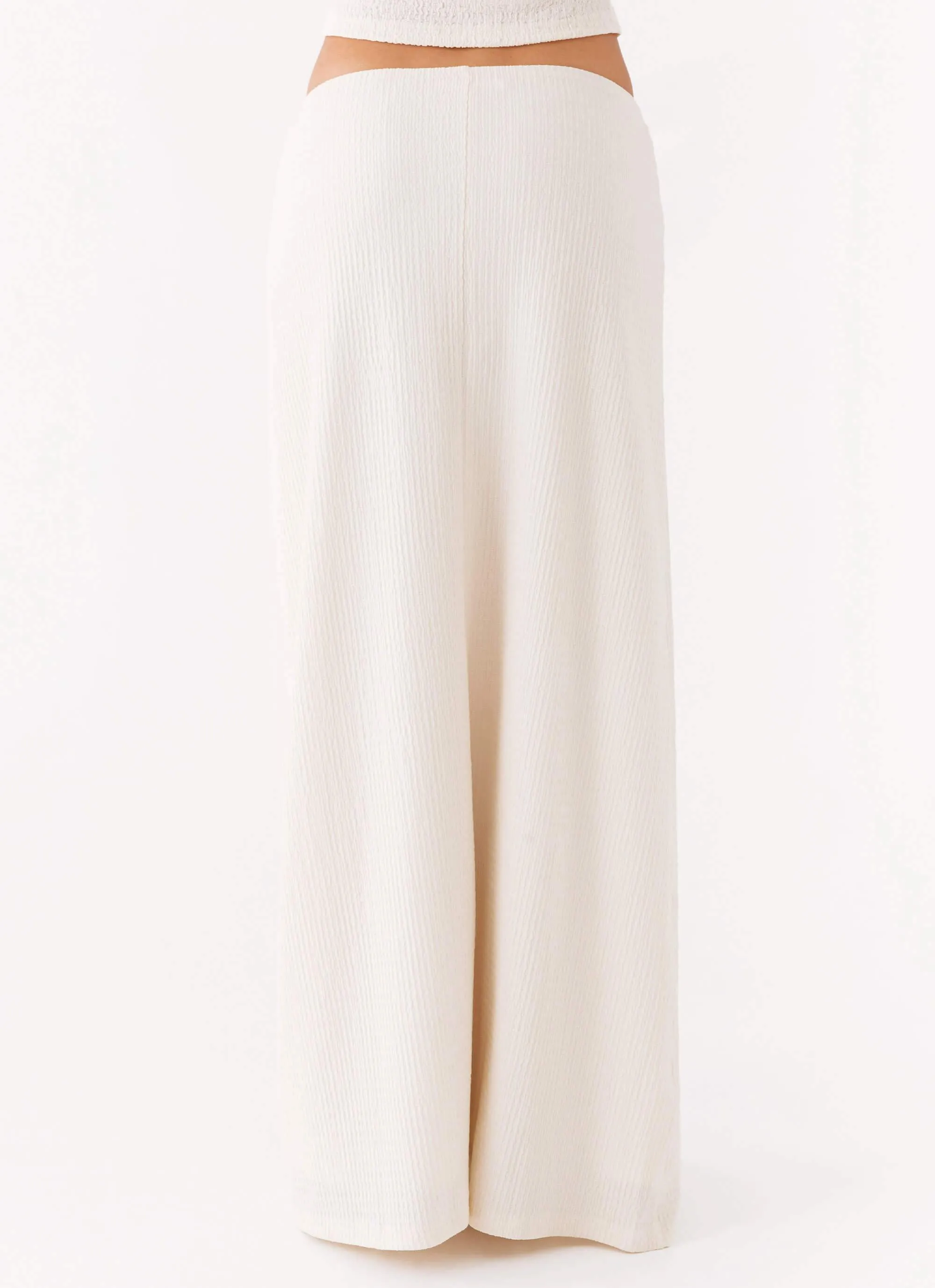 Light Outfit Tatum Low Rise Maxi Skirt - Ivory