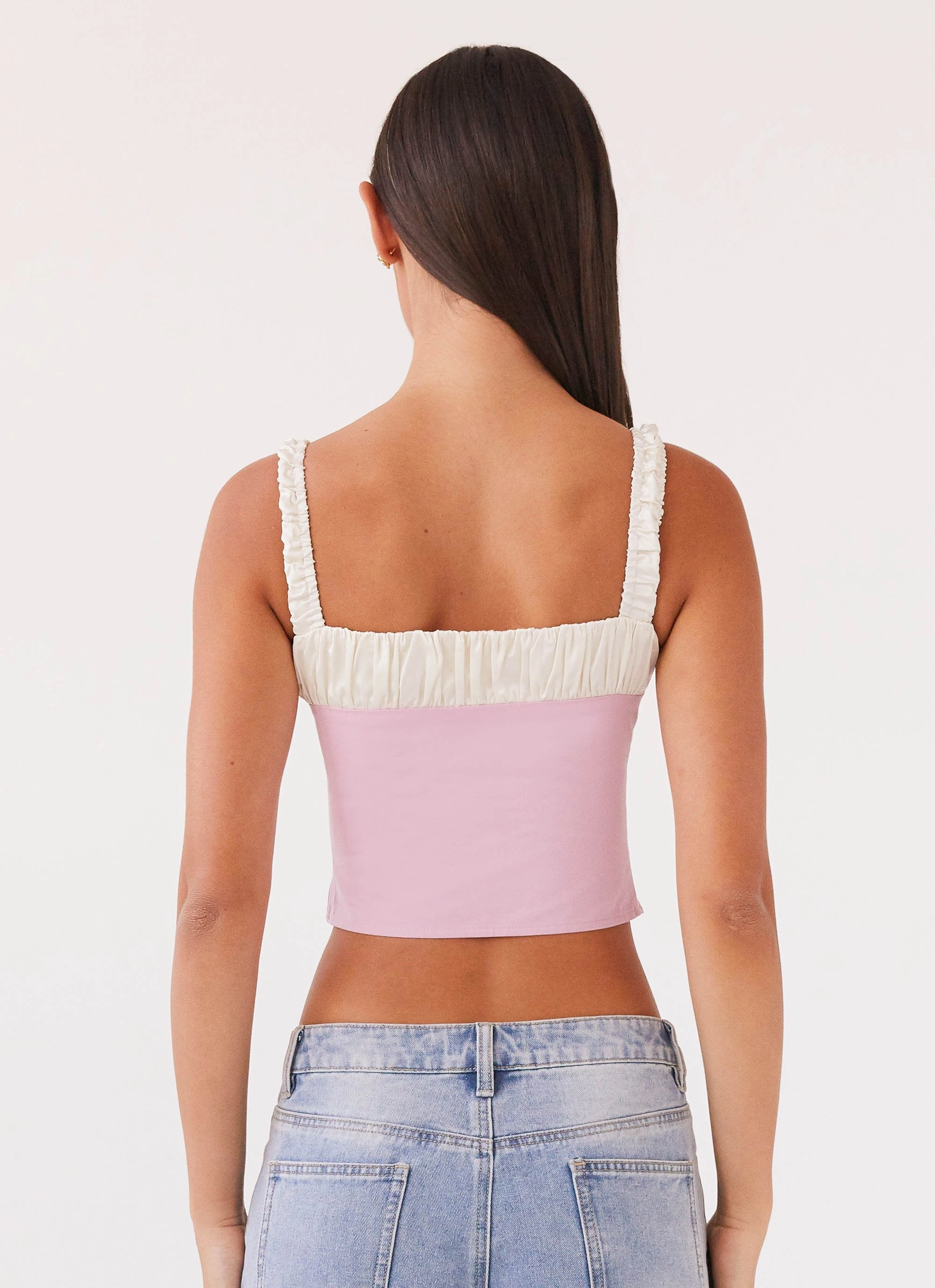 Ryder Bustier Top - Pink EasyCare Material Trendy Look