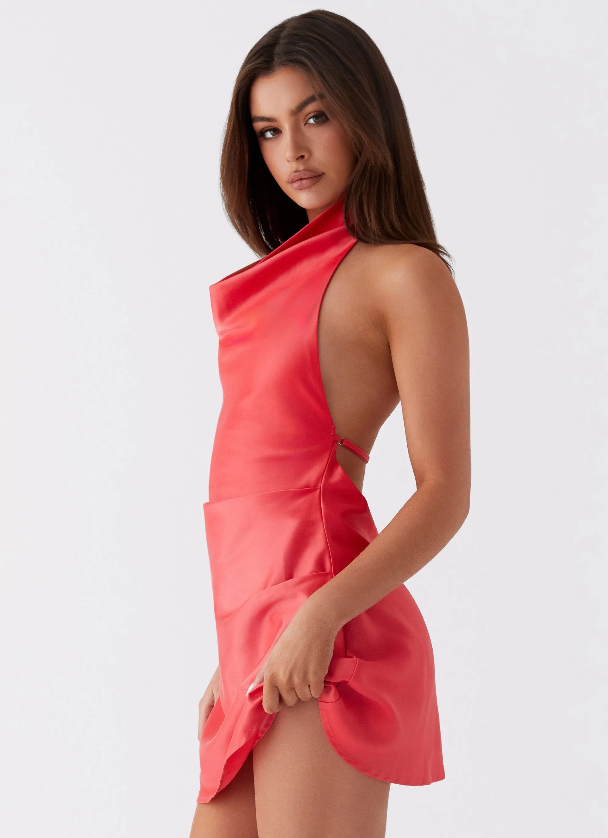 Sabina Mini Dress - Red Tailored Fit Winter Collection