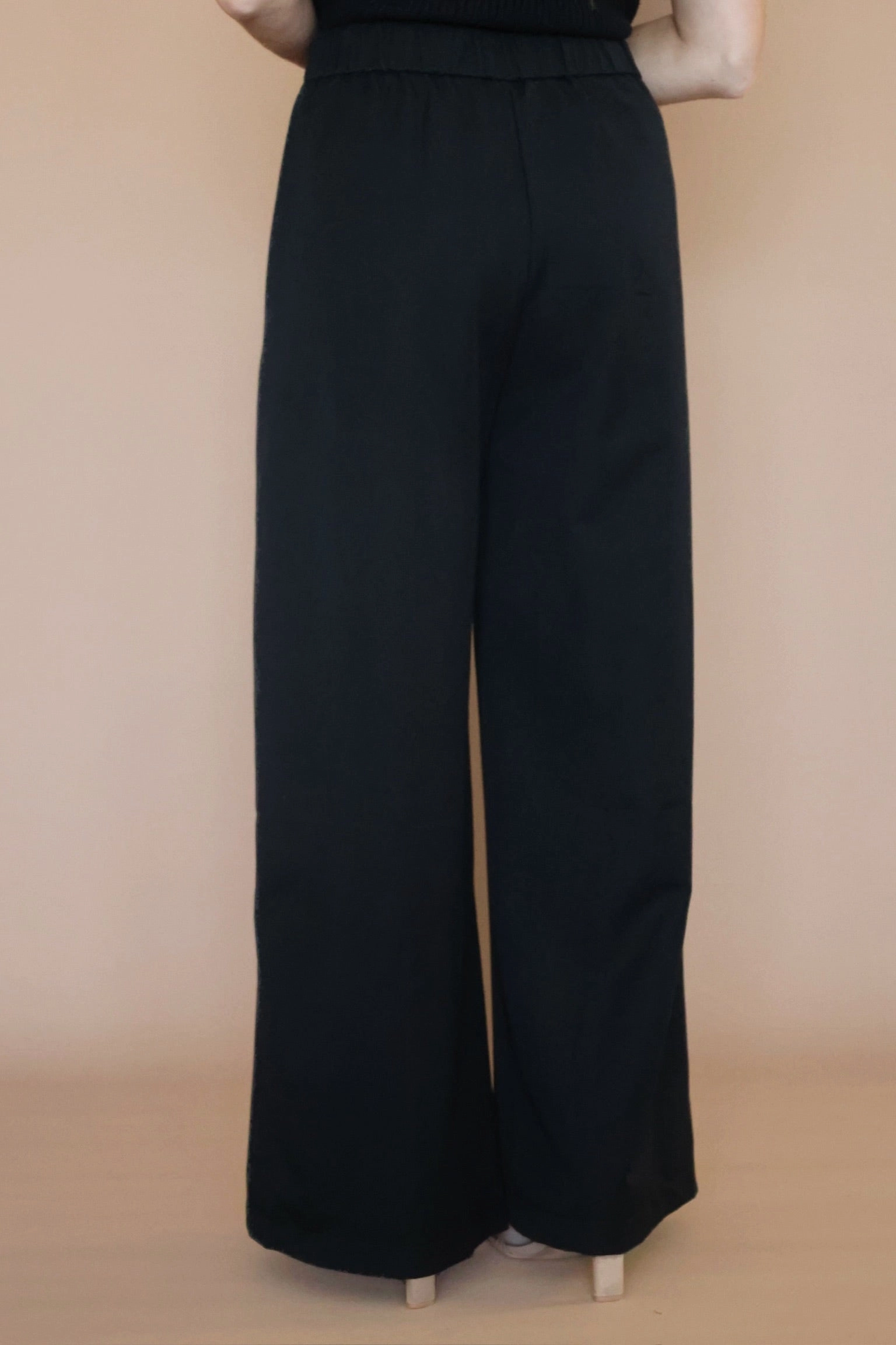 Sabrina Pant - Black Reinforced Buttonholes Soft Touch Fabric