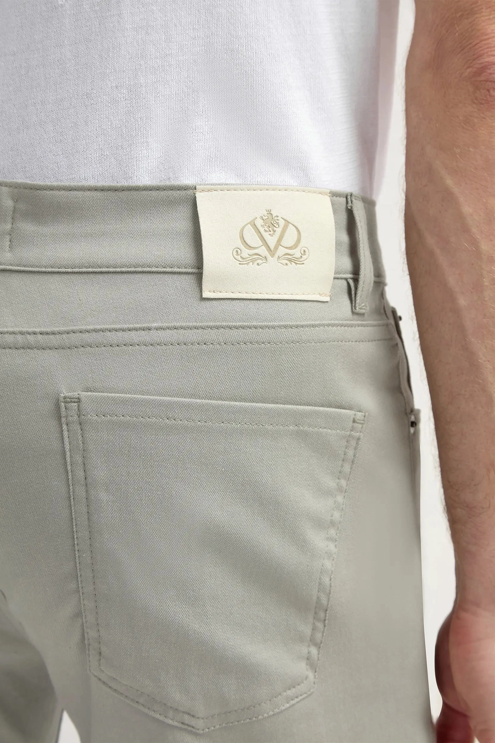 Sage 5 pocket trousers - Made in Italy