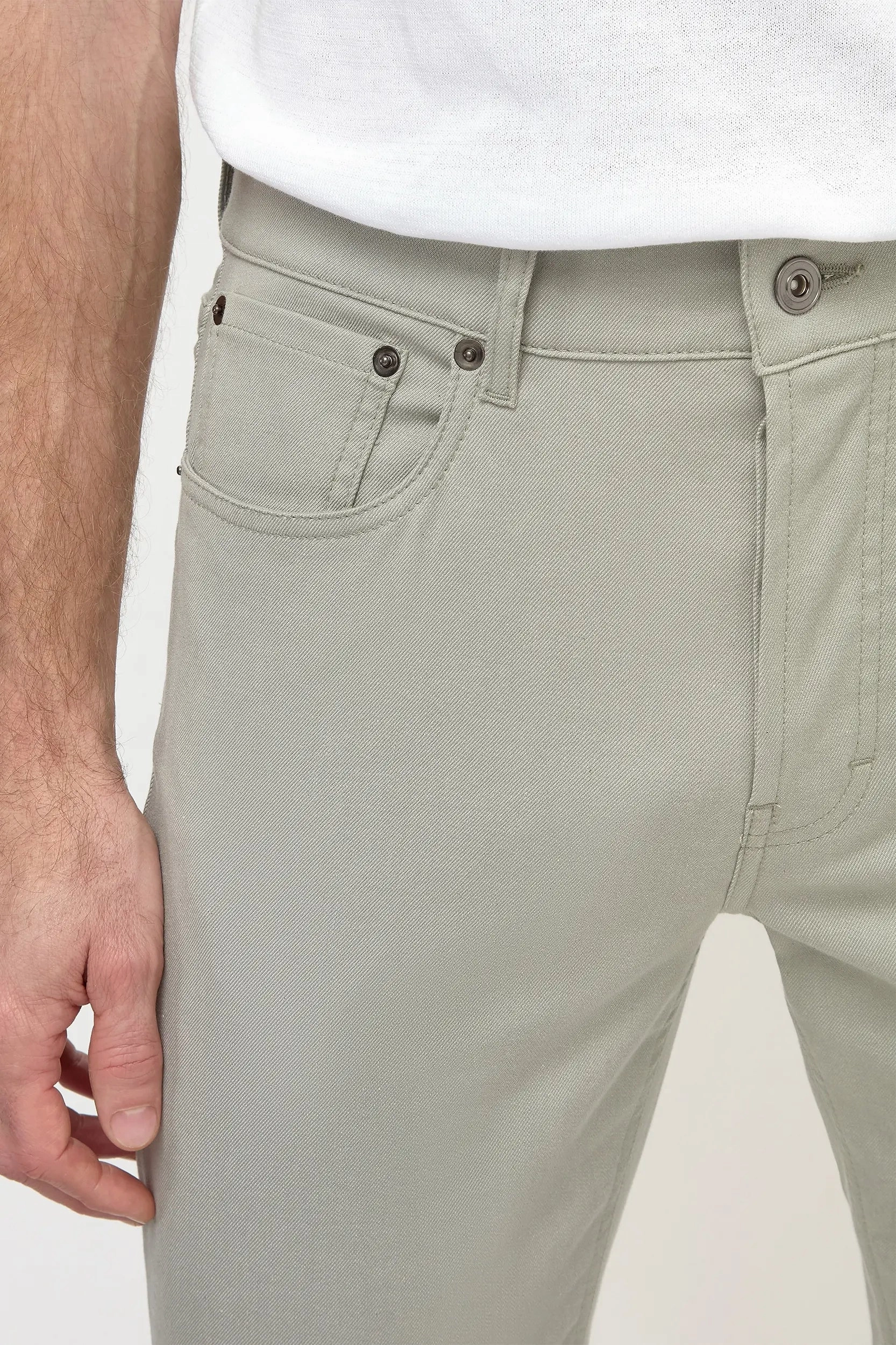 Sage 5 pocket trousers - Made in Italy