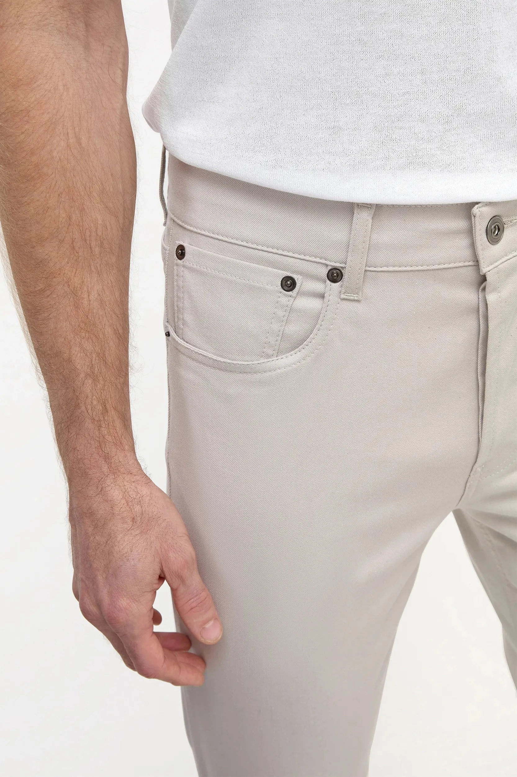 Sand 5 pocket trousers - Made in Italy