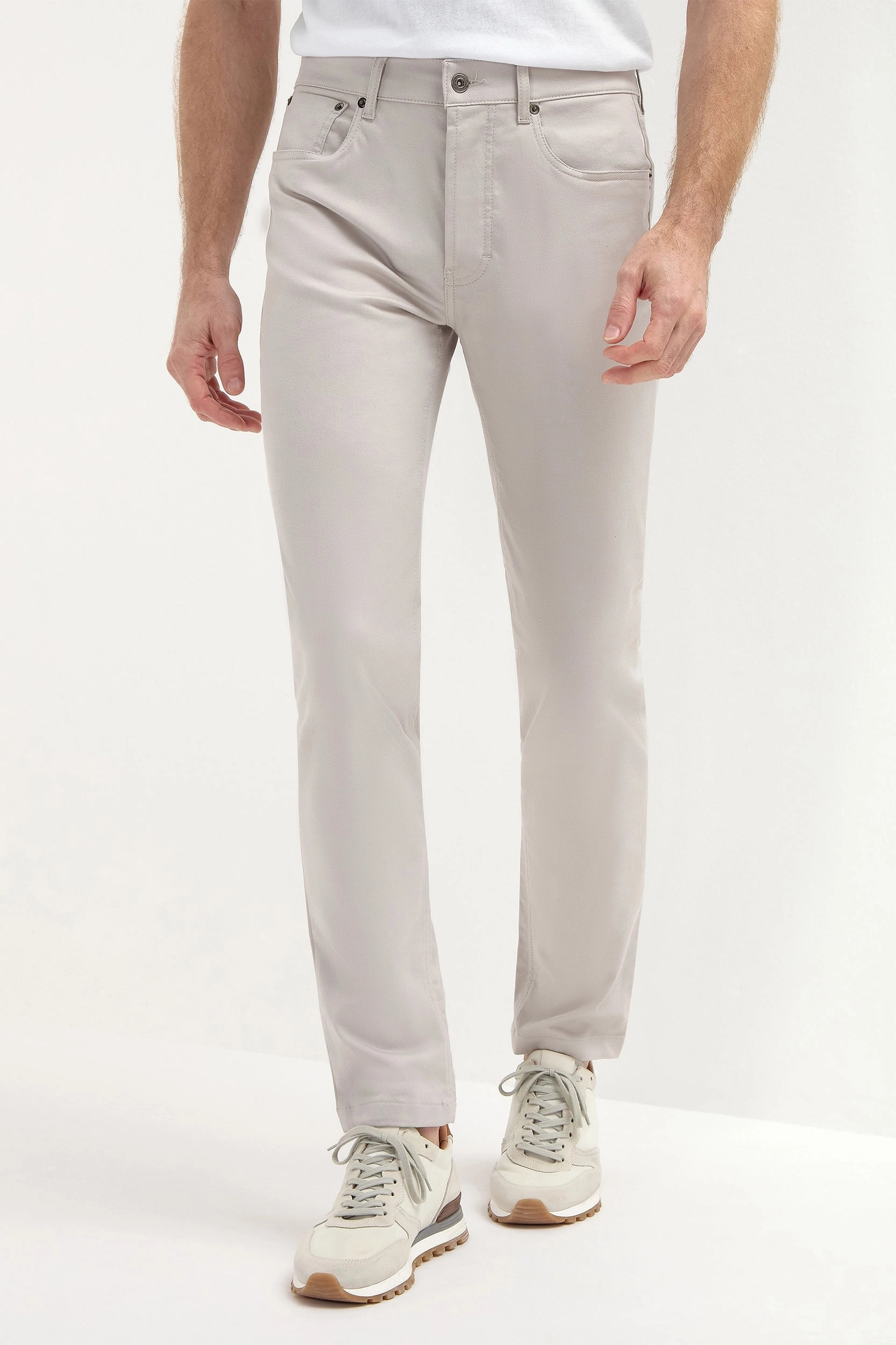 Sand 5 pocket trousers - Made in Italy