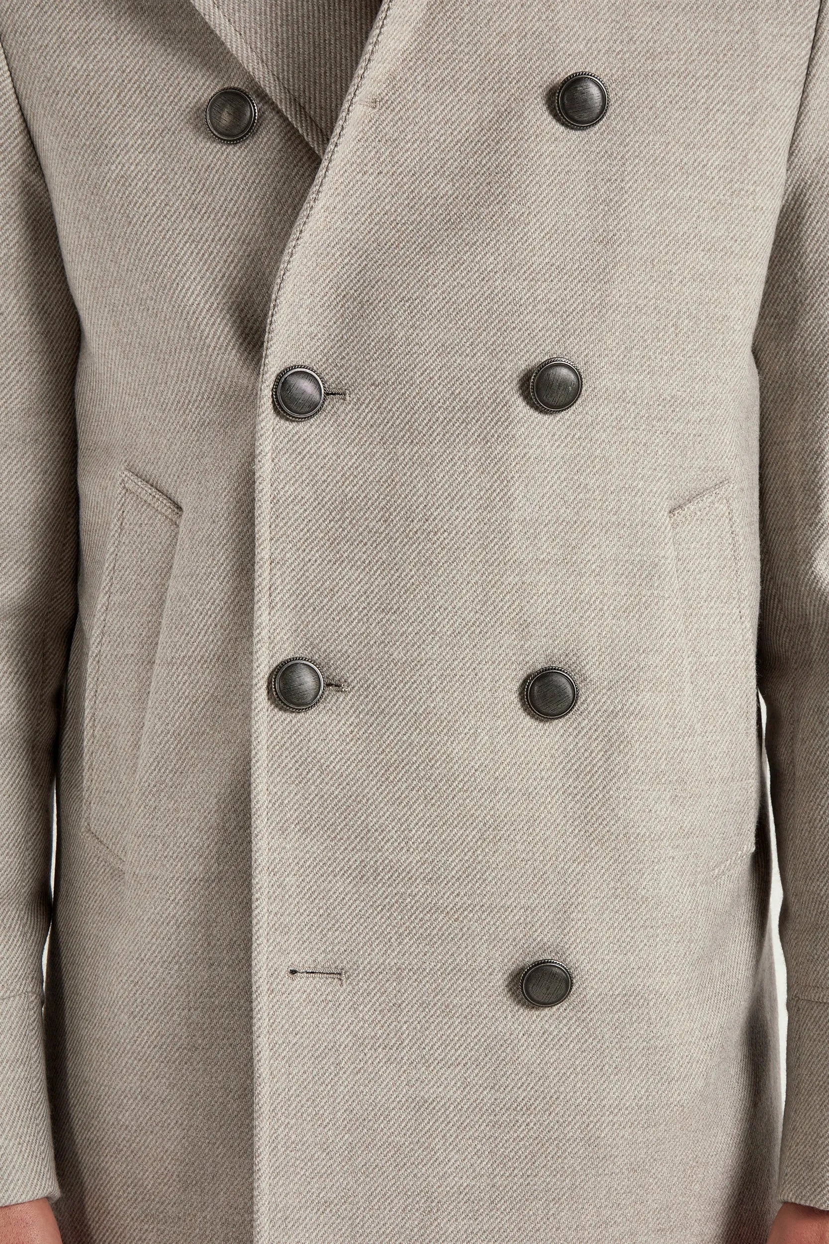 Sand peacoat - Made in Italy