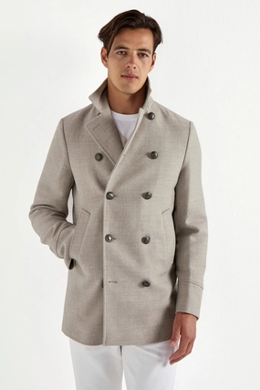 Sand peacoat - Made in Italy Sand peacoat - Made in Italy
