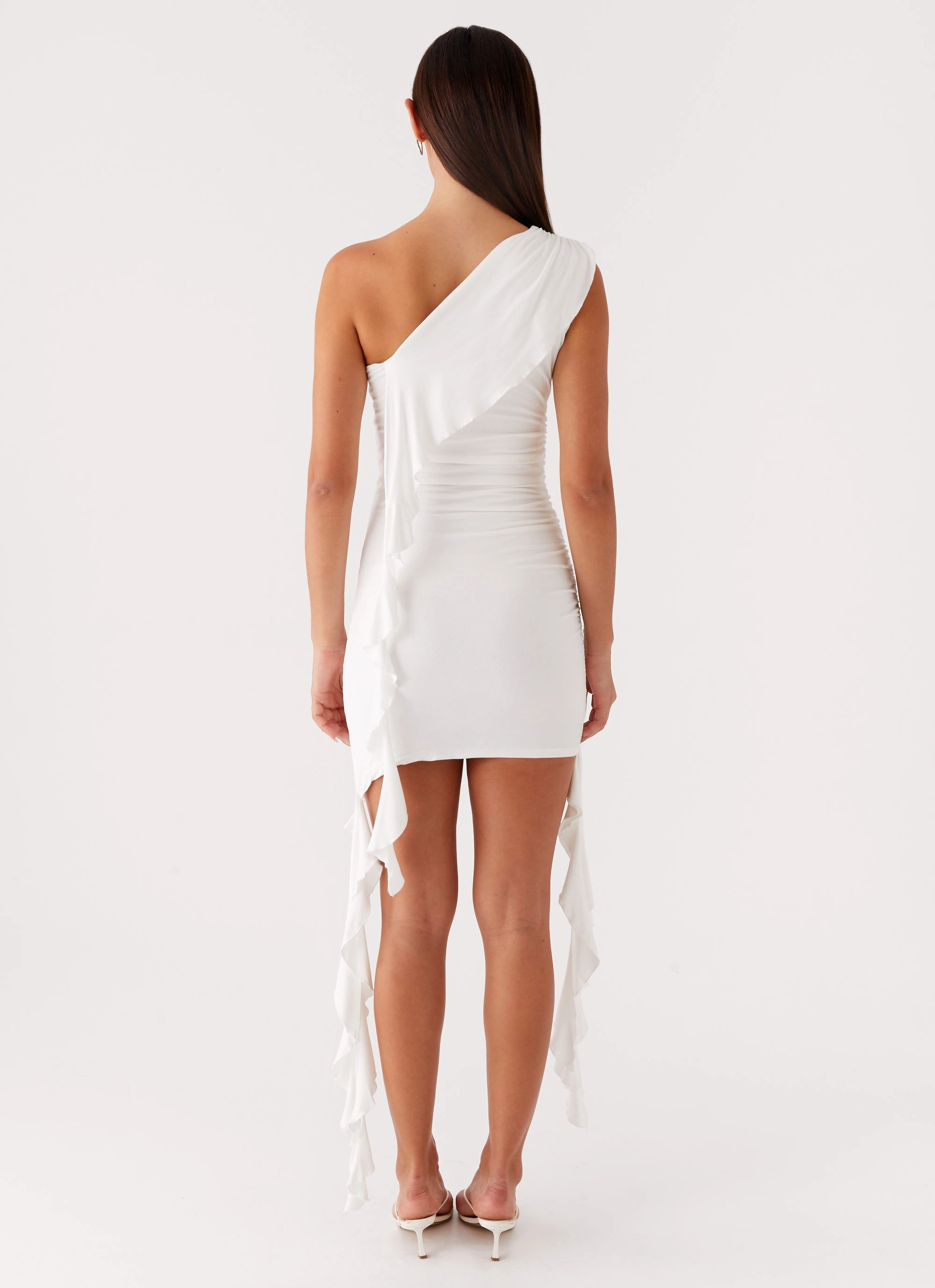 Resort-Wear Rural Charm Sandstorm Mini Dress - White