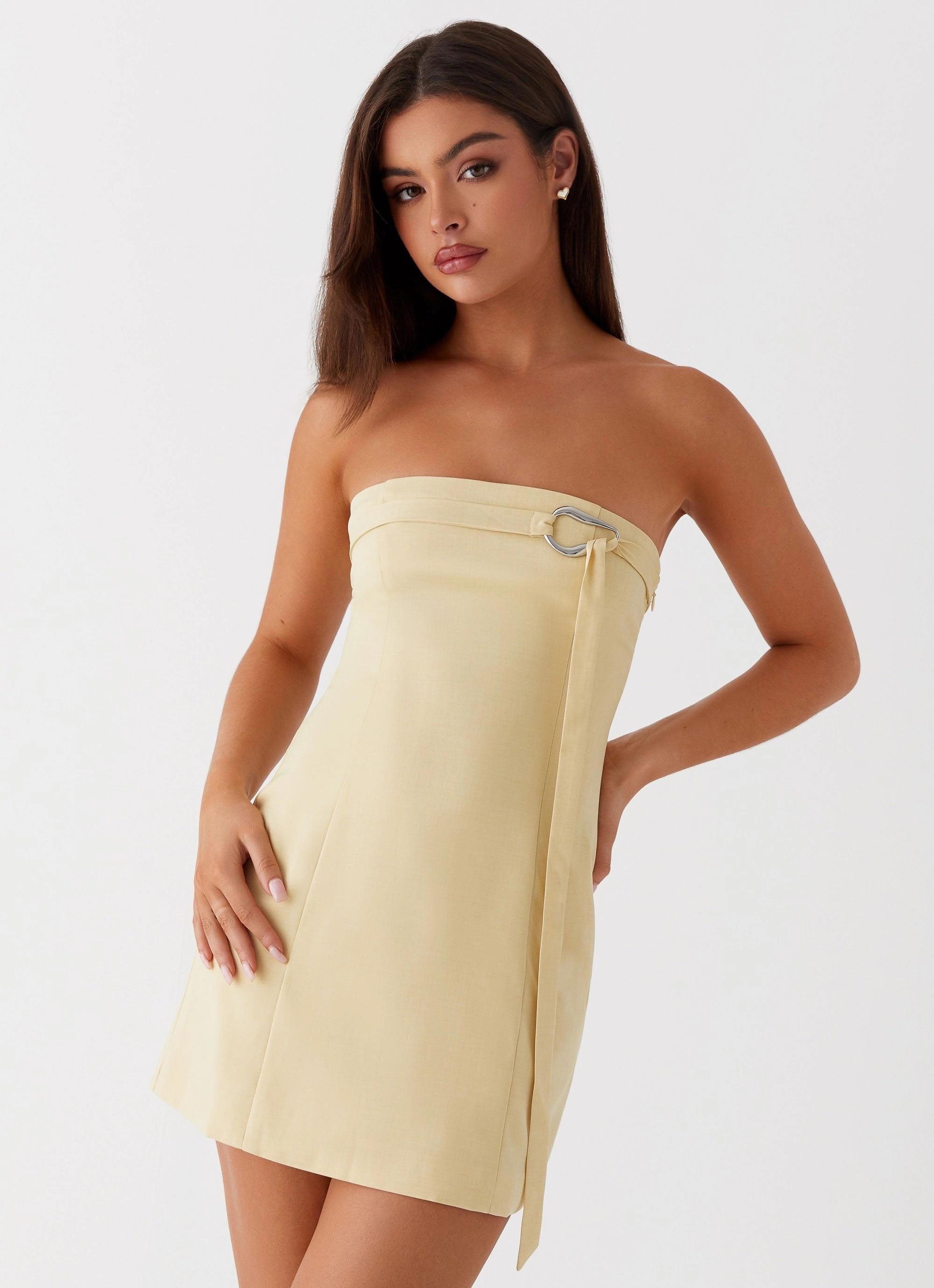 Saskia Mini Dress - Yellow Easy Layers