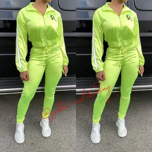 Satin Sporty Tracksuits
