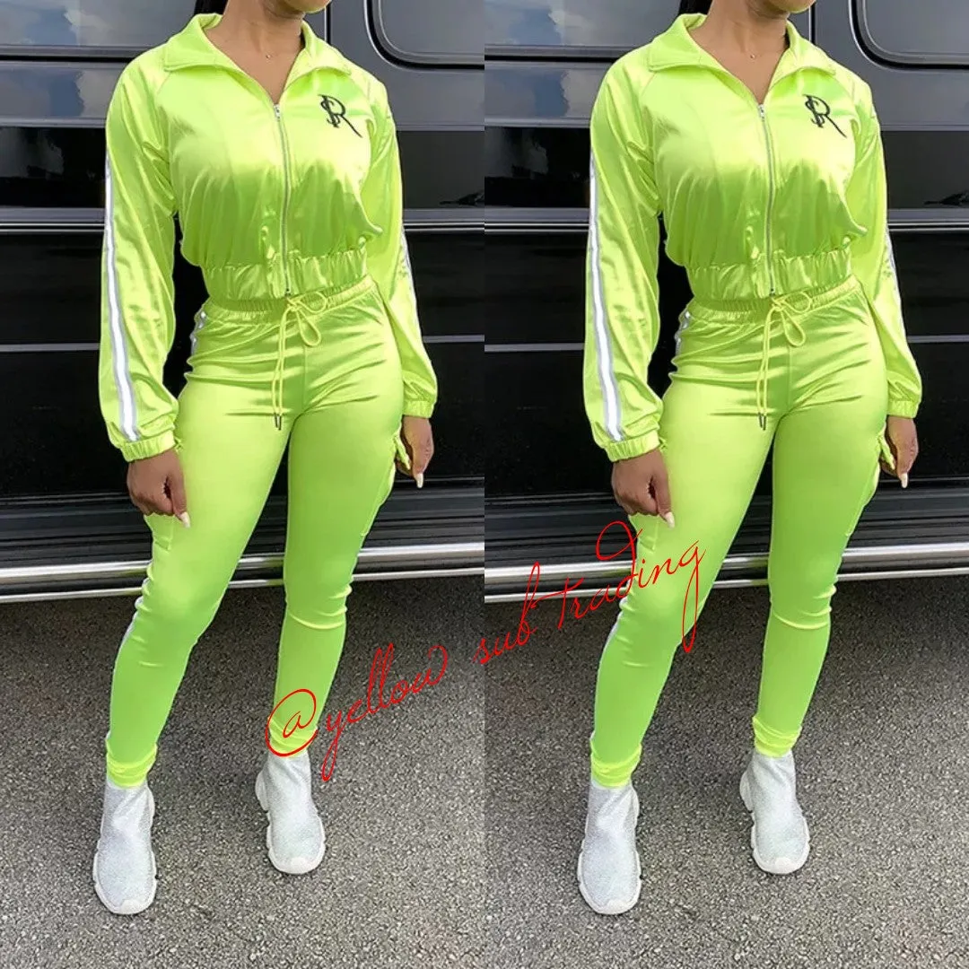 Satin Sporty Tracksuits