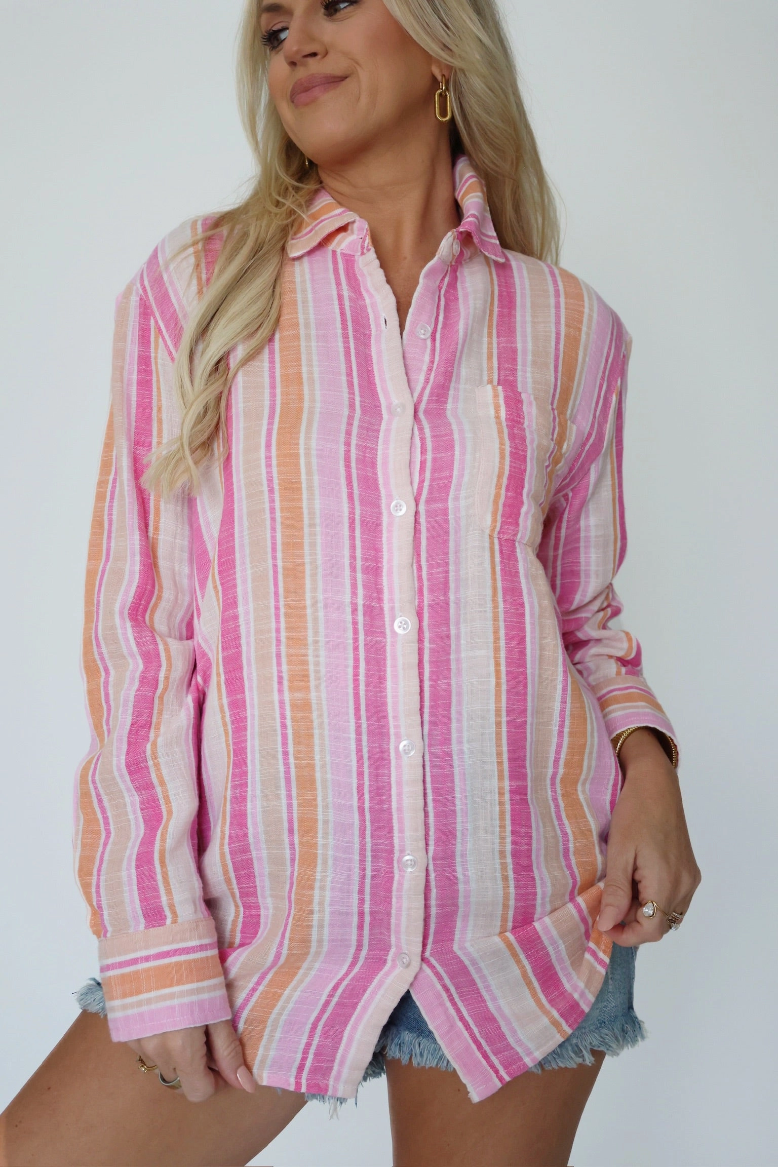 Saturdays Stripe Shirt - Multi (FINAL SALE) Durable Binding