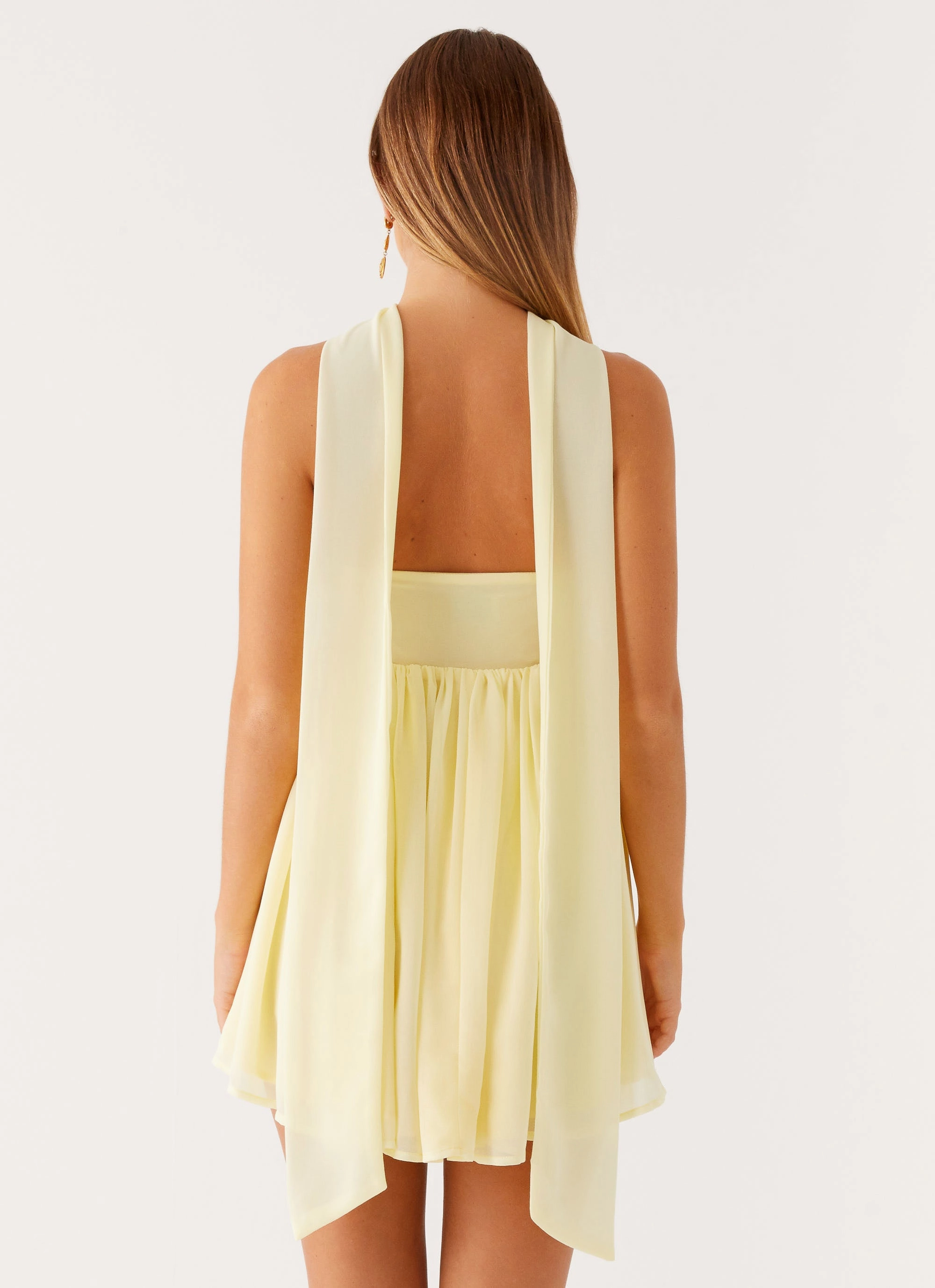 Saturn Mini Dress - Yellow Clean Tone soft look